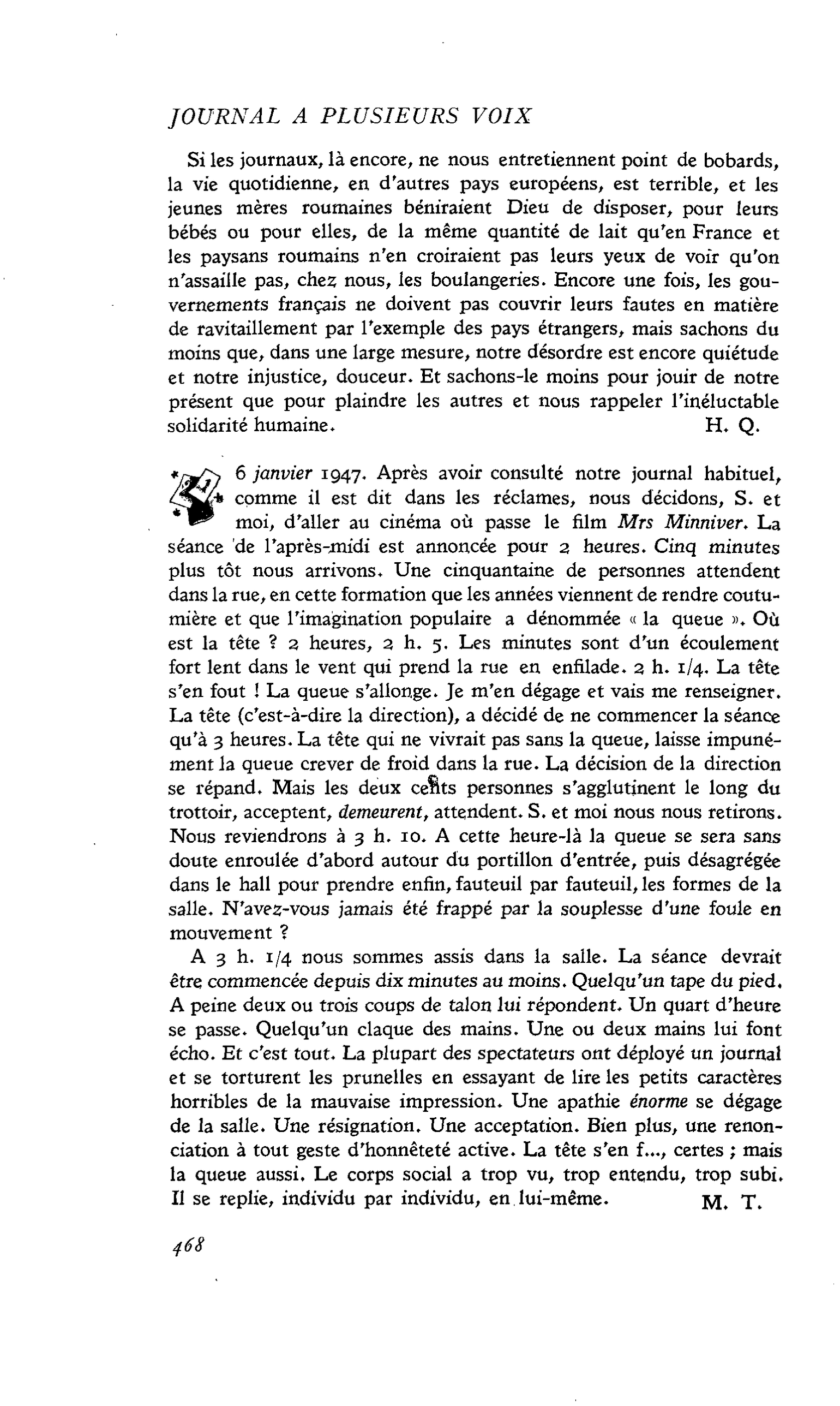 6 janvier 1947