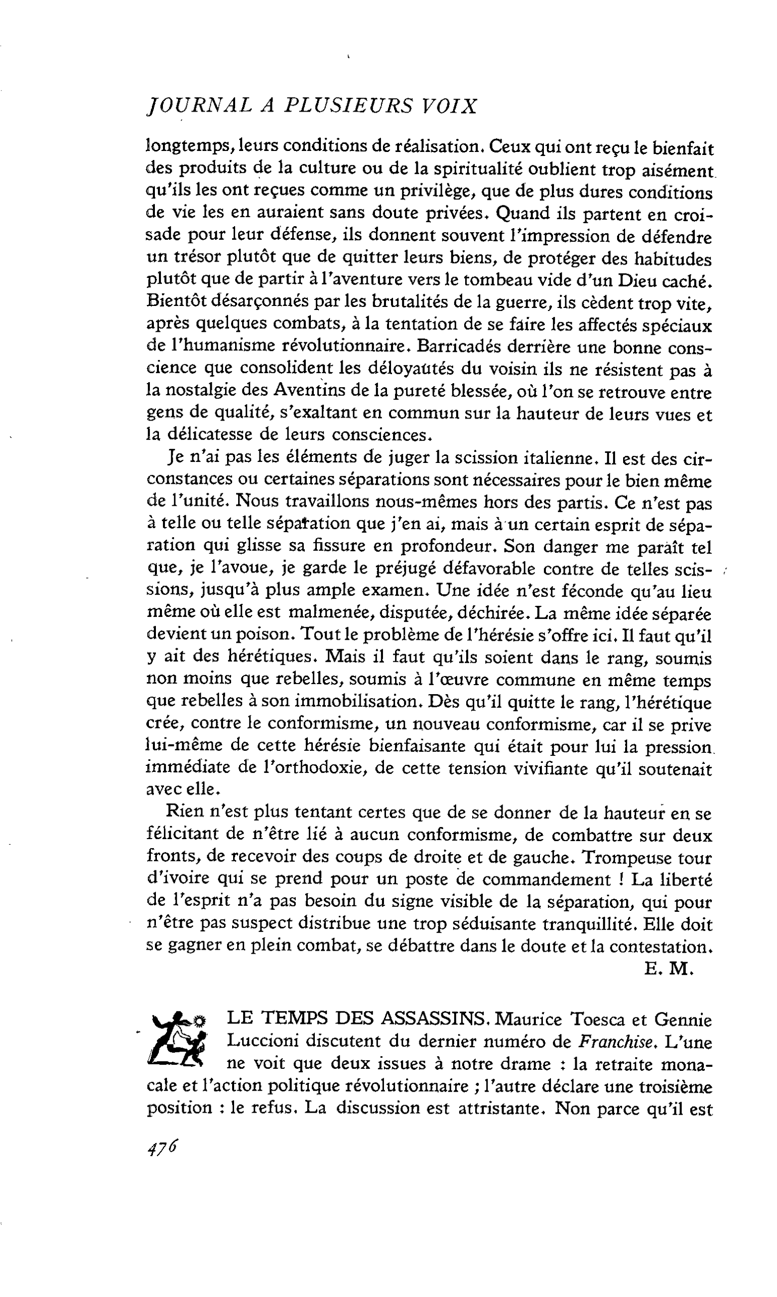 LE TEMPS DES ASSASSINS
