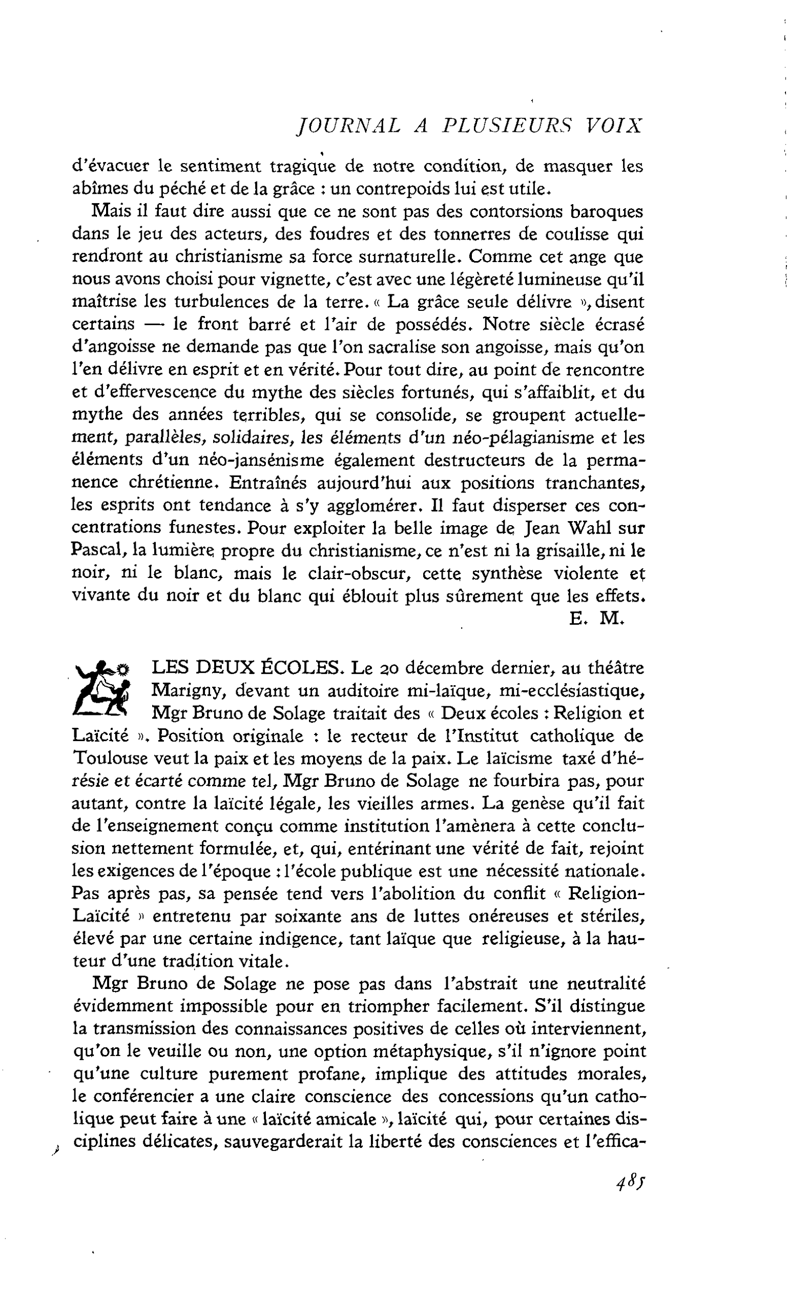 LES DEUX ÉCOLES