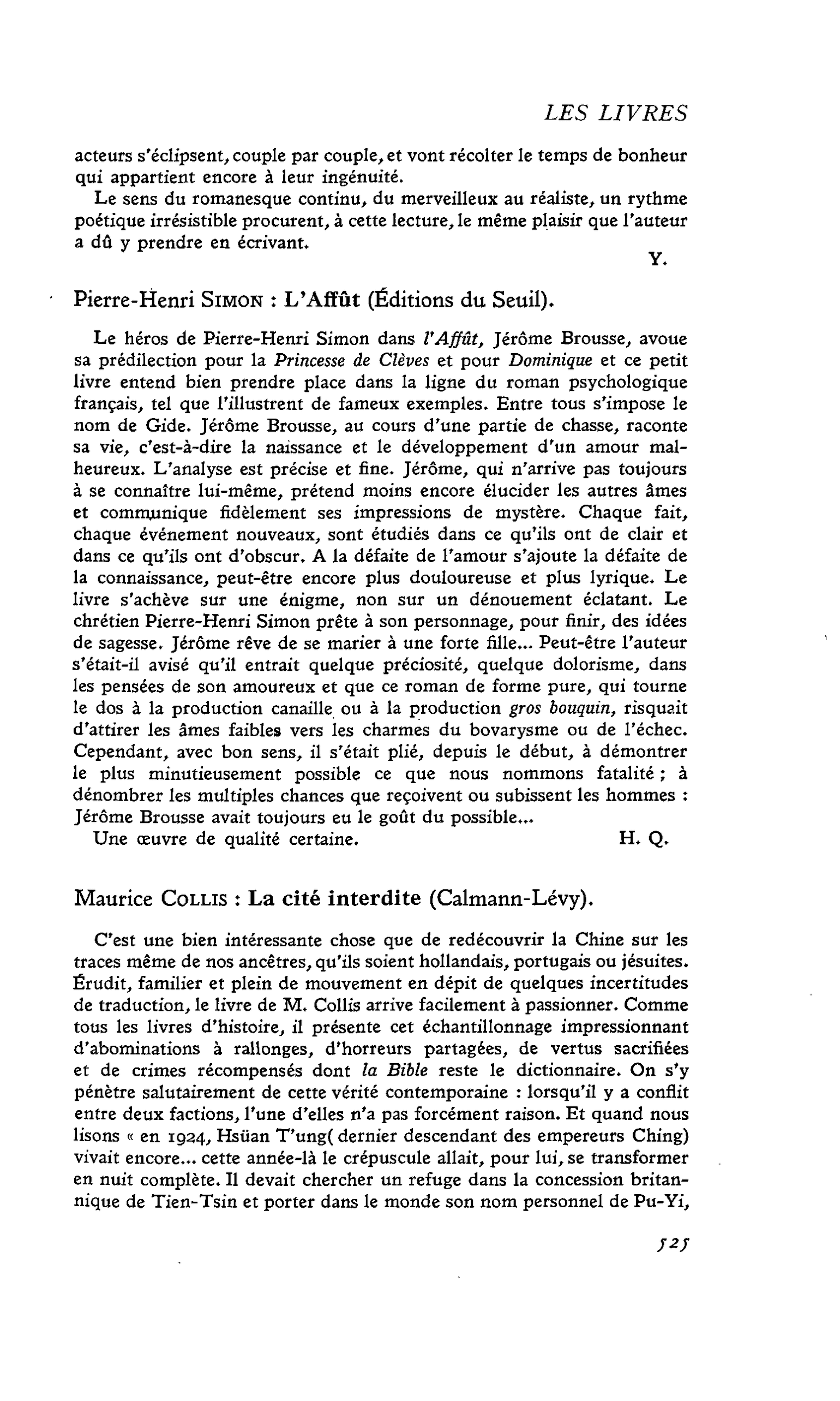 Maurice Collis : La cité interdite
