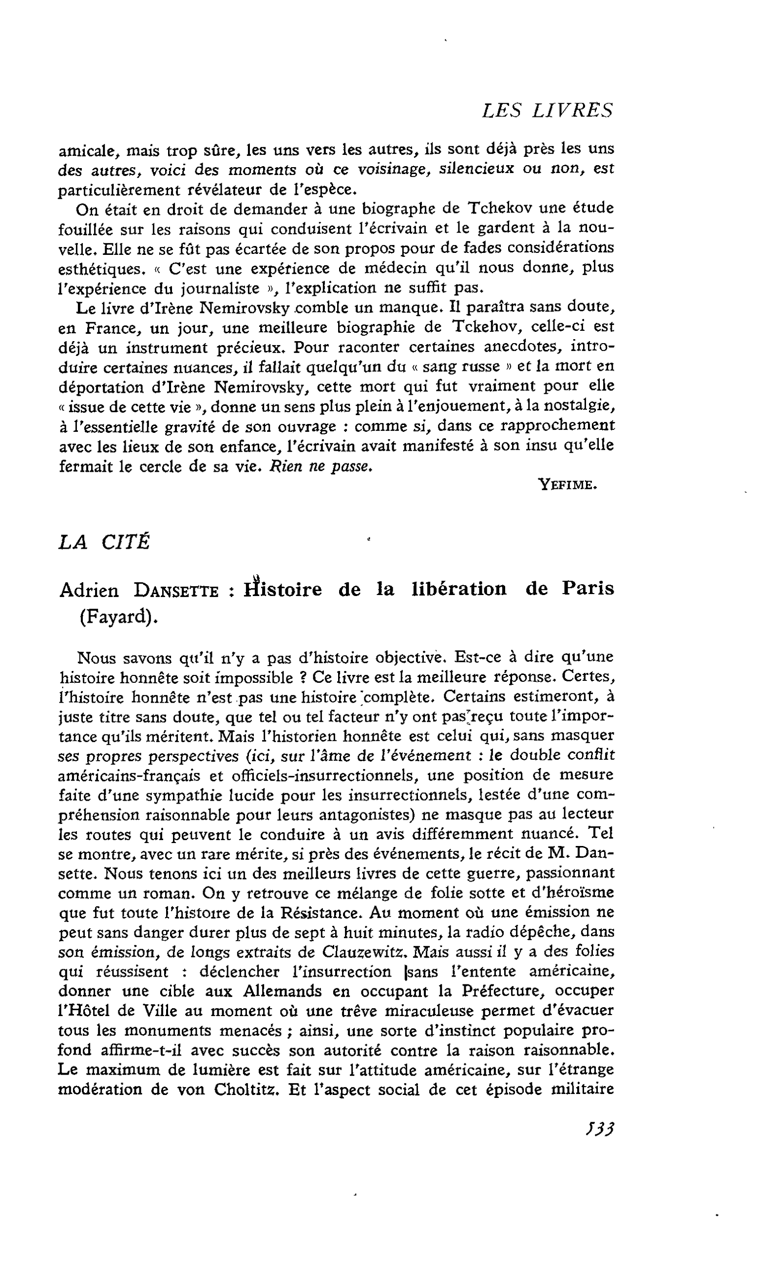 Adrien Dansette : Histoire de la libération de Paris
