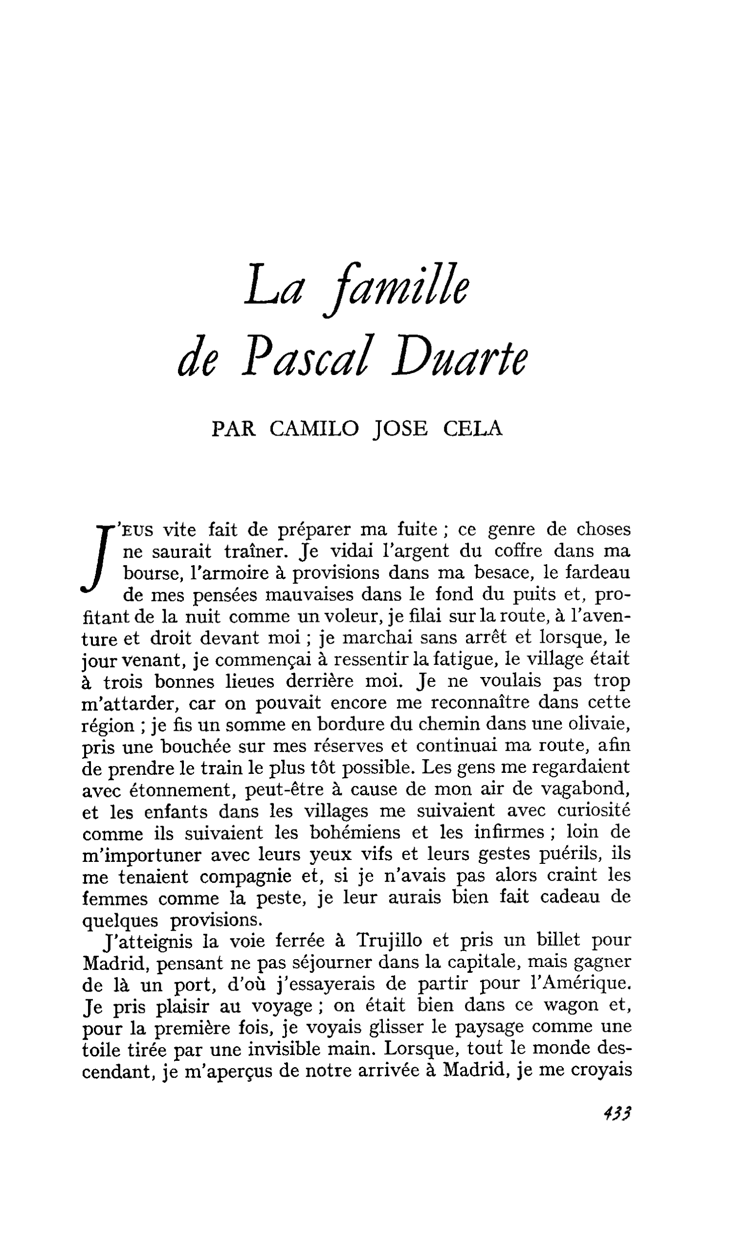 La famille de Pascal Duarte