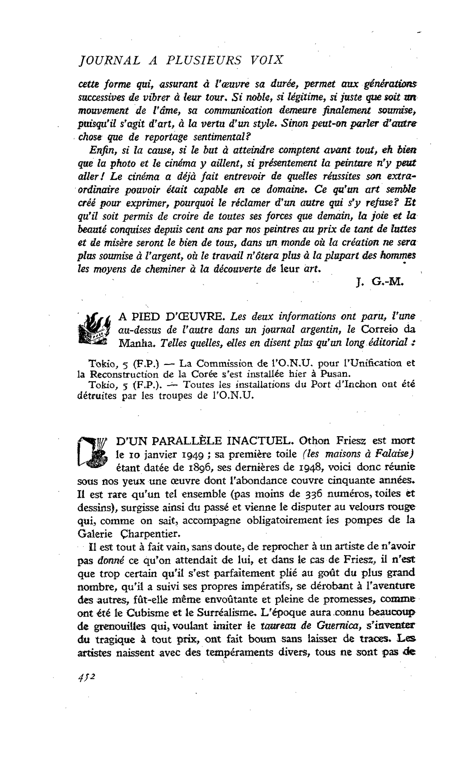 A PIED D’OEUVRE