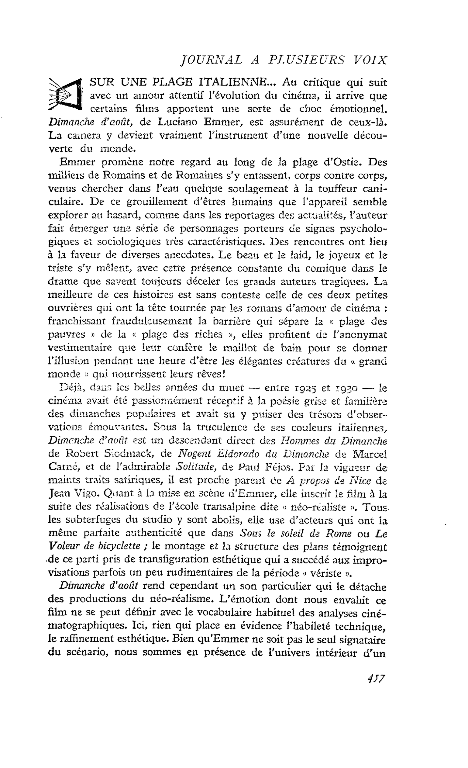 SUR UNE PLAGE ITALIENNE…