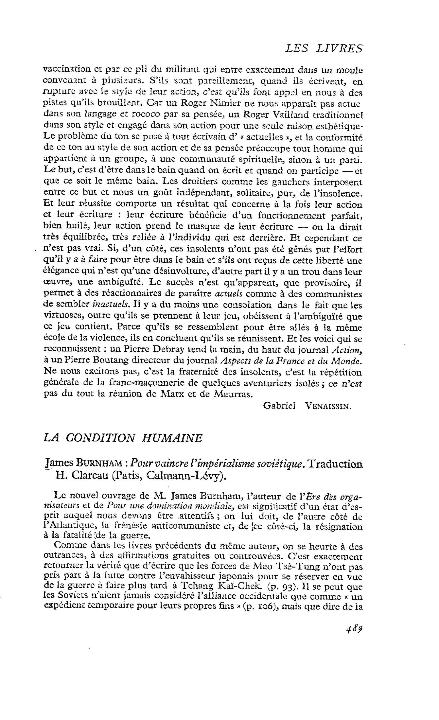James Burnham : Pour vaincre l’impérialisme soviétique