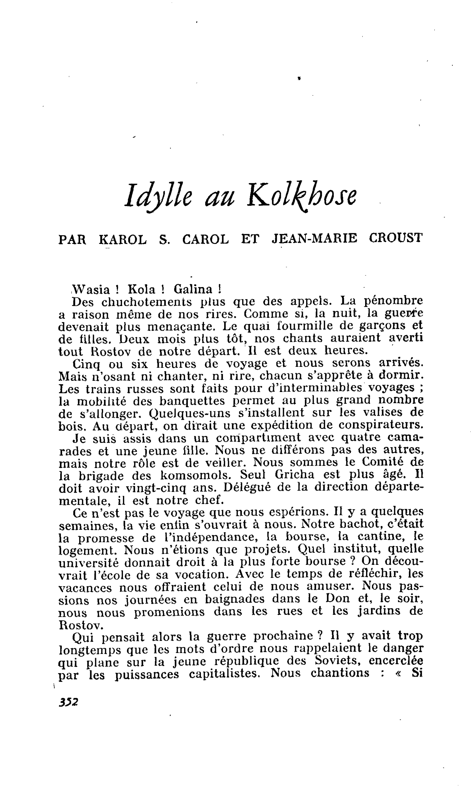 Idylle au Kolkhose