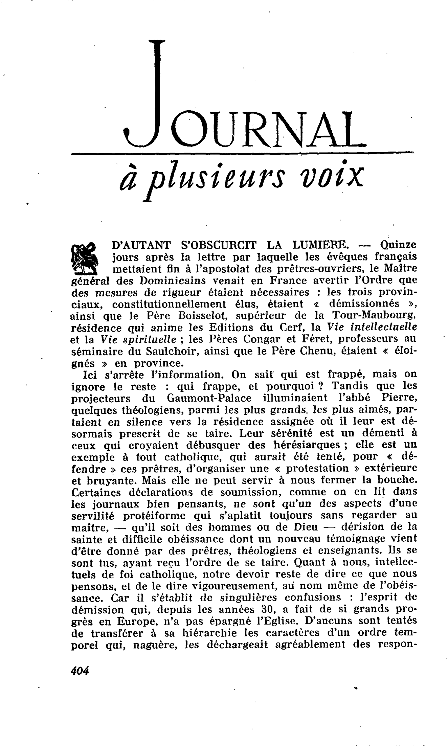 D’AUTANT S’OBSCURCIT LA LUMIERE