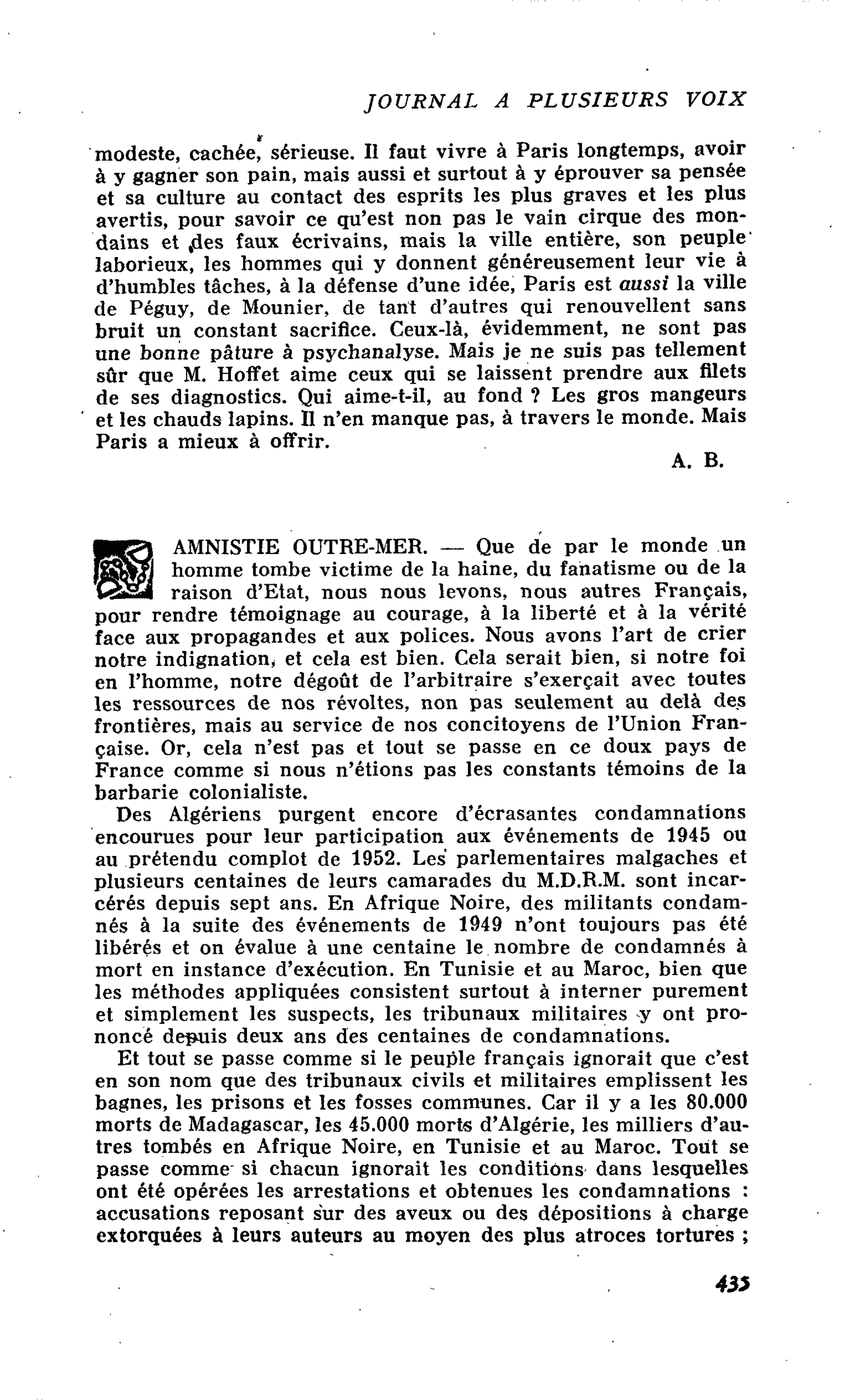 AMNISTIE OUTRE-MER