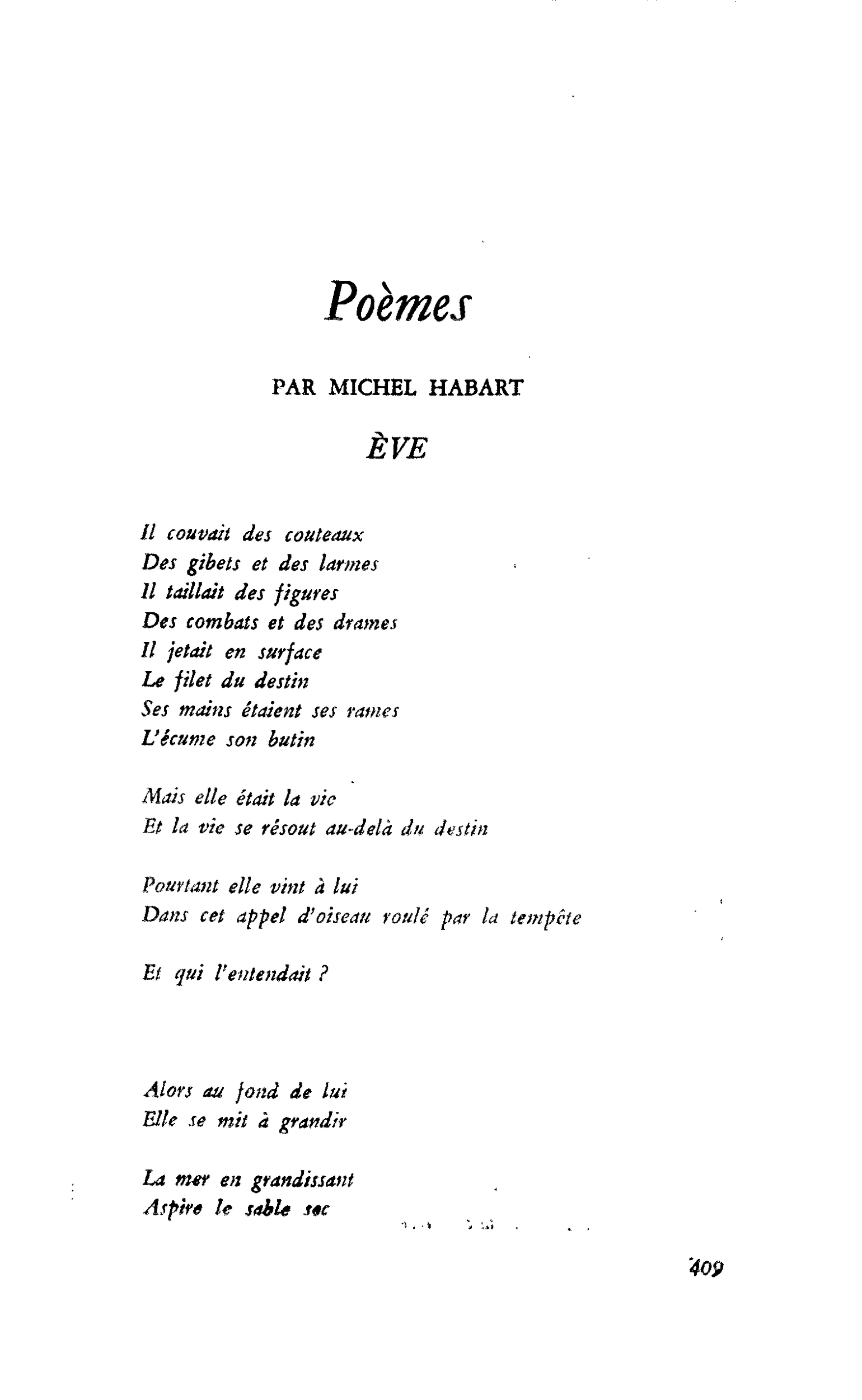 Poèmes