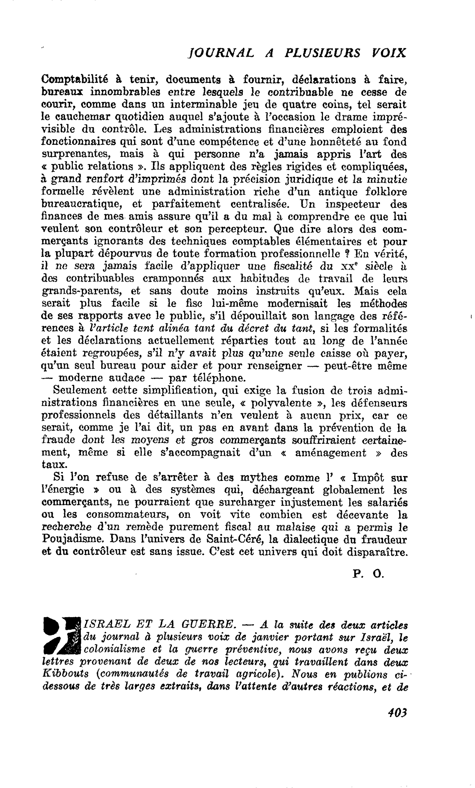 ISRAEL ET LA GUERRE