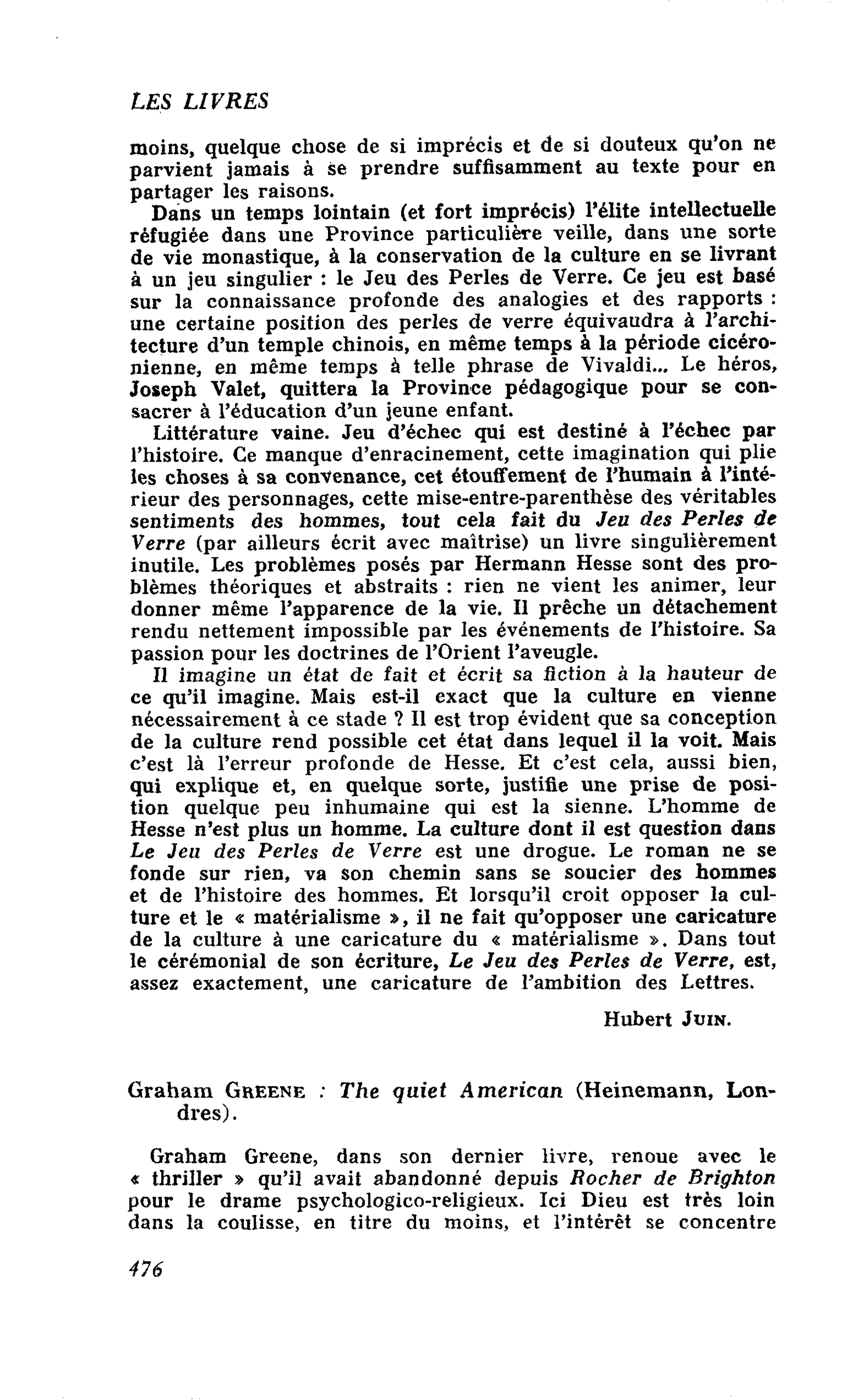 Graham Greene : The quiet American