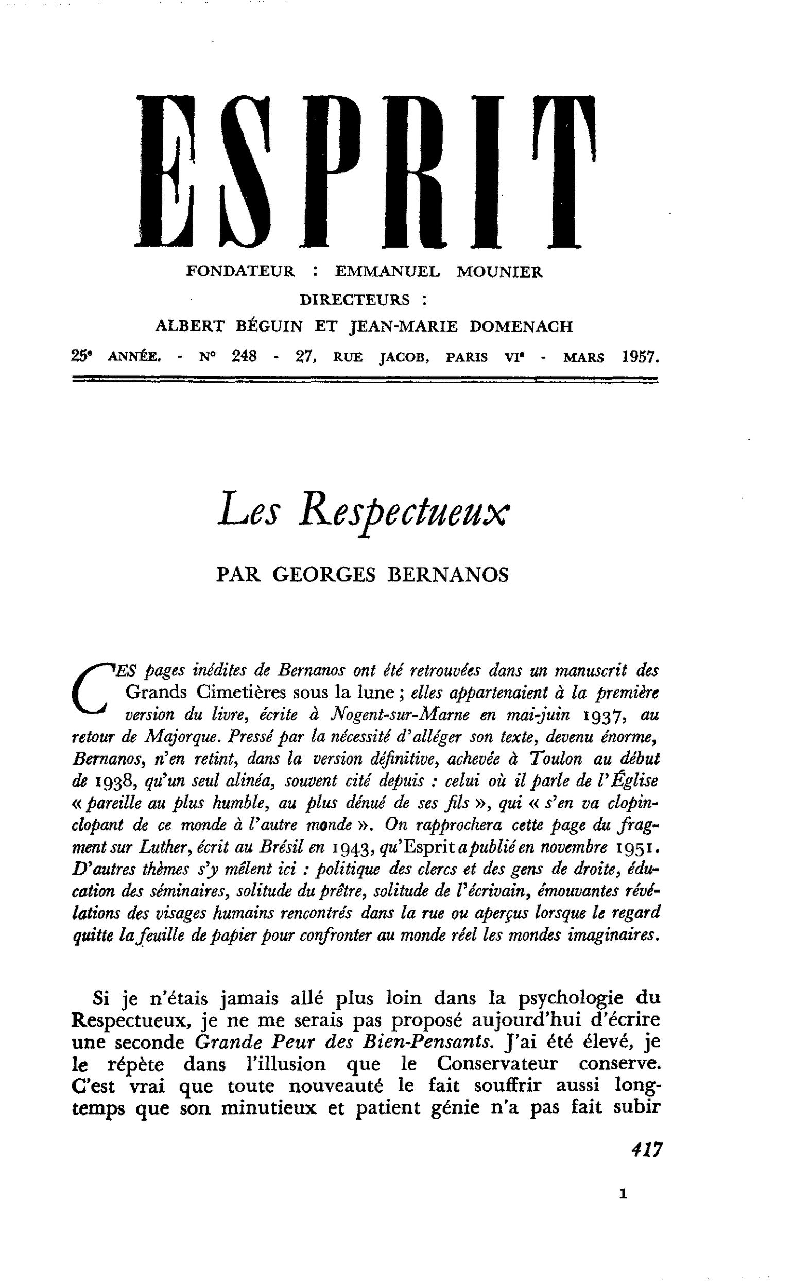 Les Respectueux