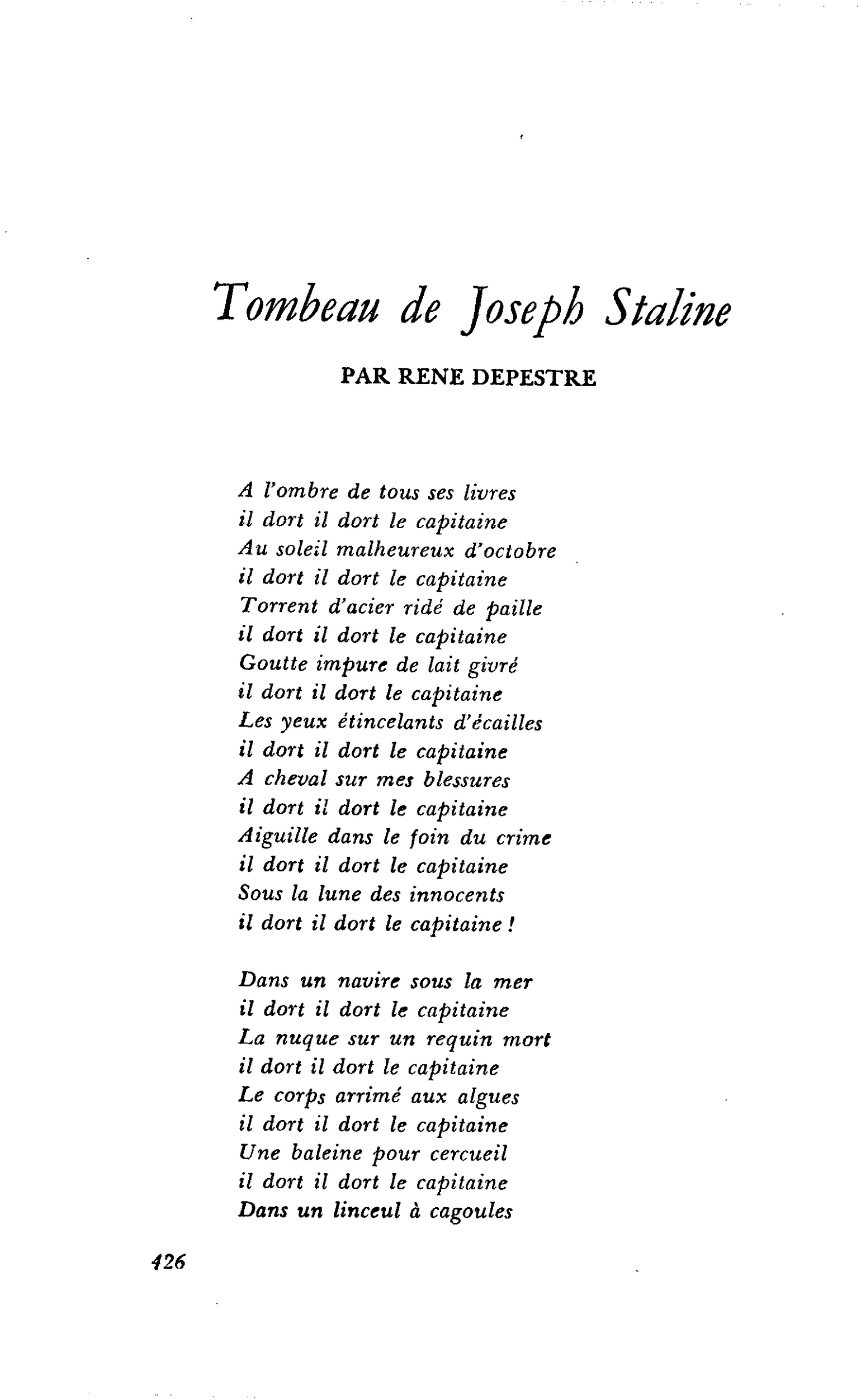 Tombeau de Joseph Staline