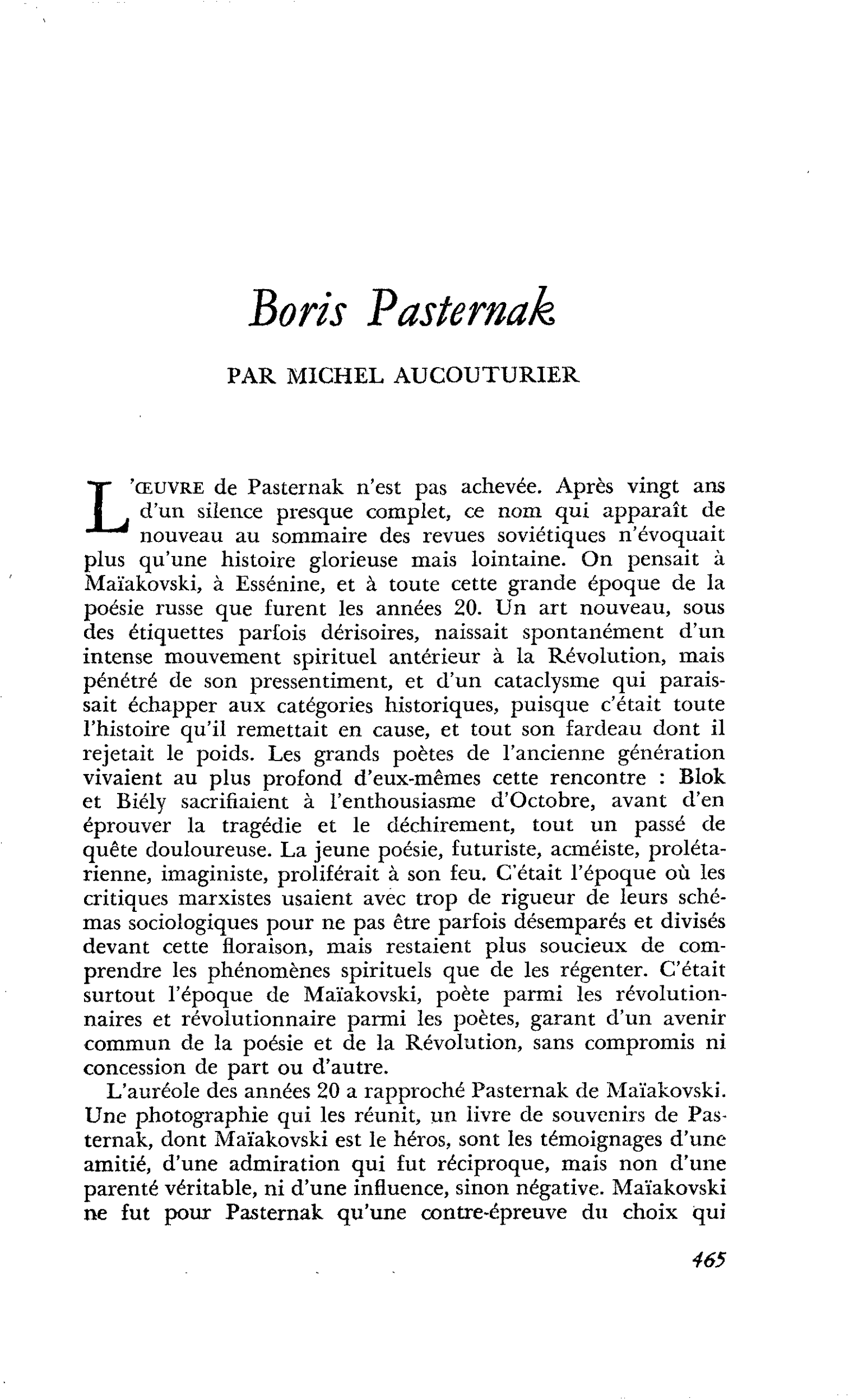 Boris Pasternak