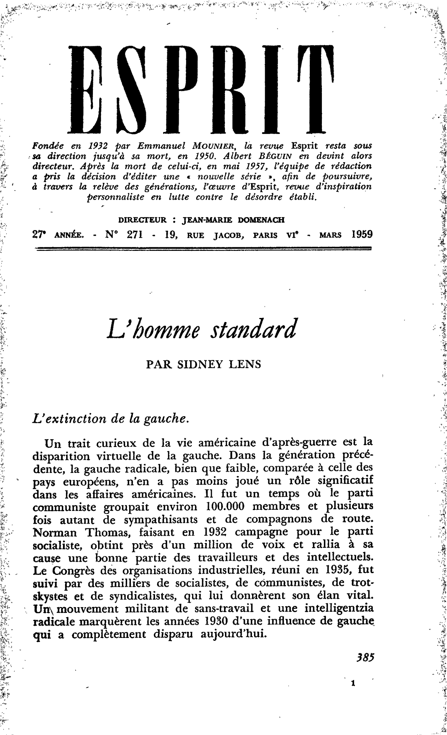 L’homme standard