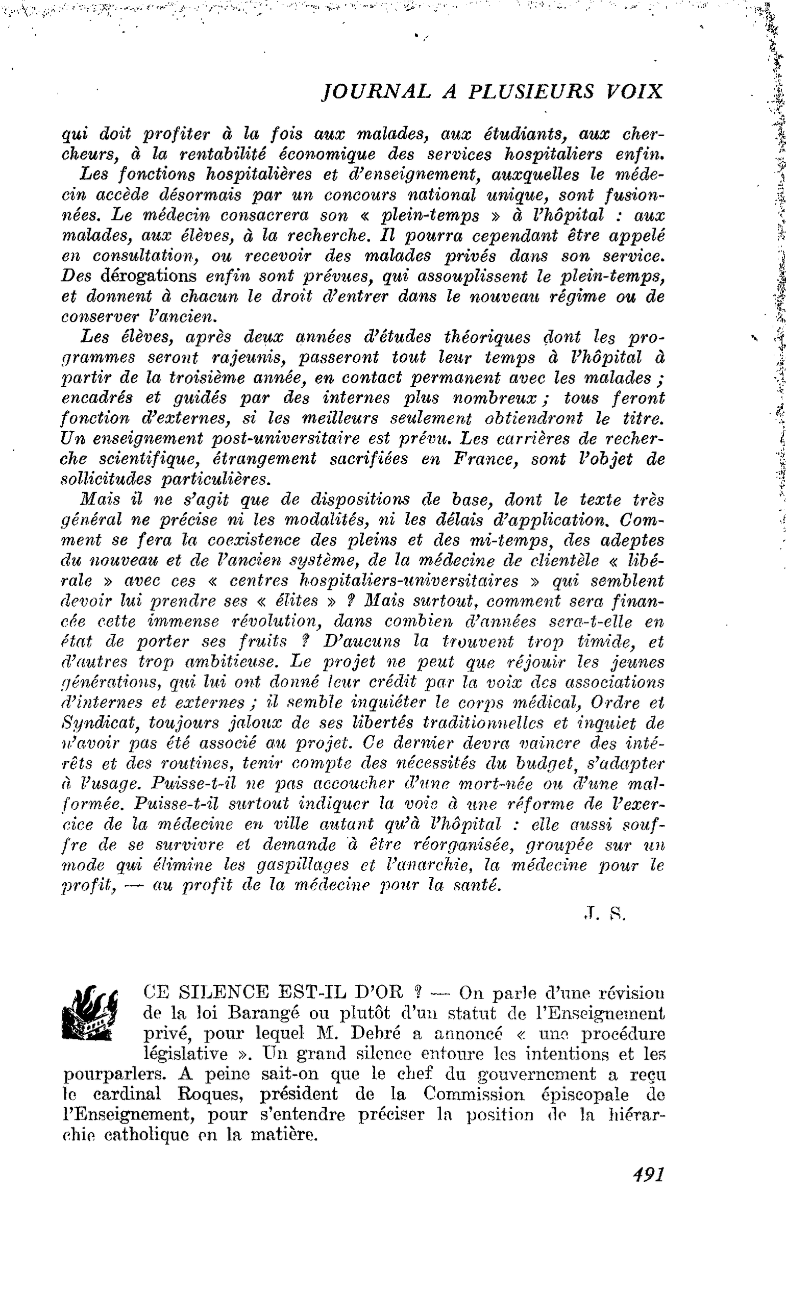 CE SILENCE EST-IL D’OR ?