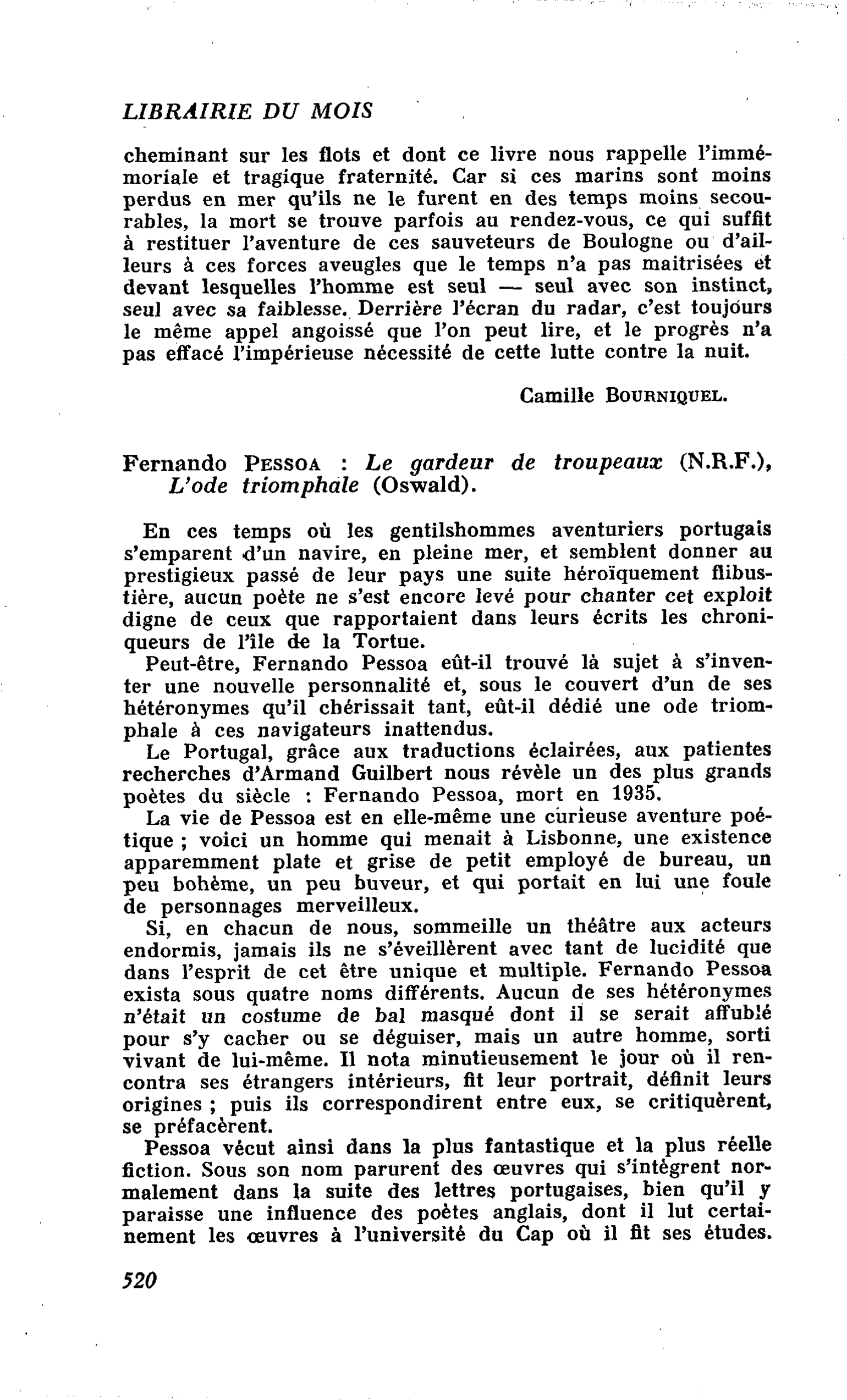 Fernando Pessoa : Le gardeur de troupeaux, L’ode triomphale