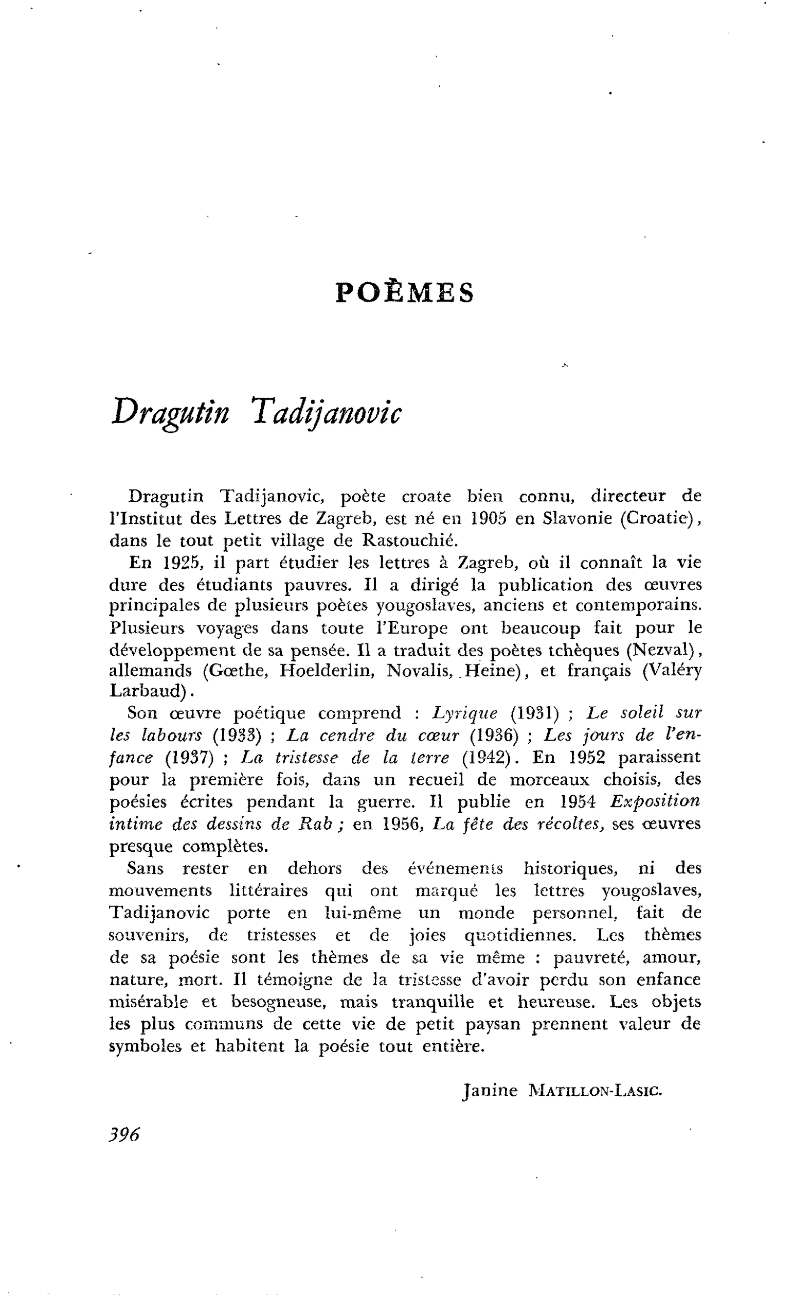 POÈMES