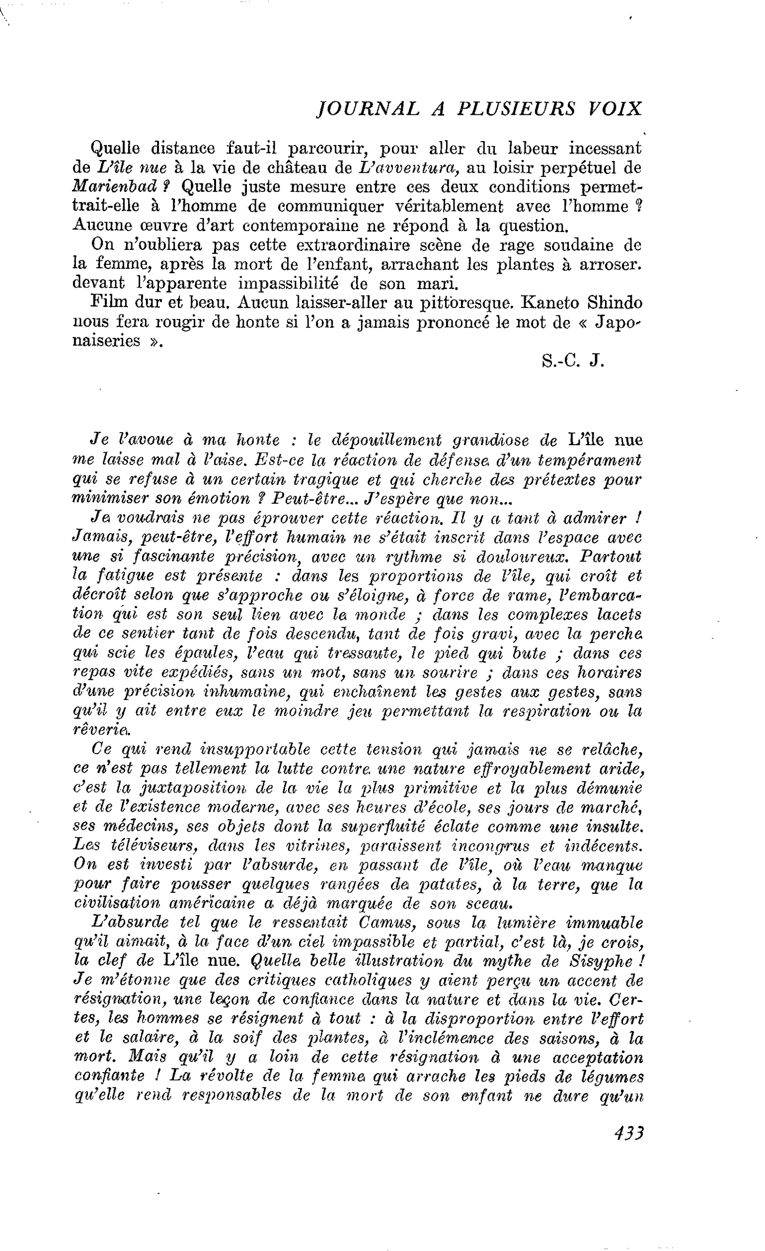 L’ILE NUE