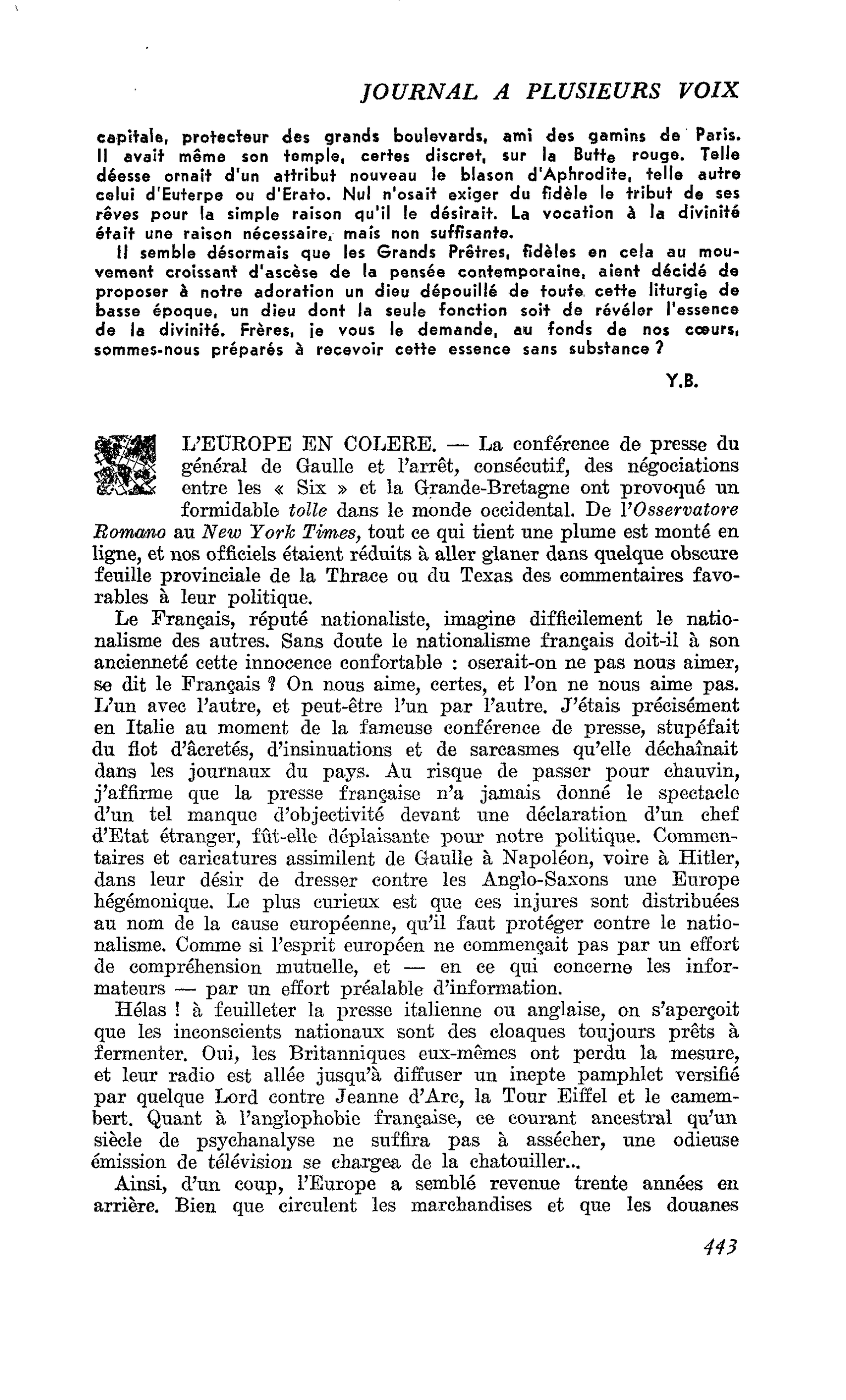 L’EUROPE EN COLERE