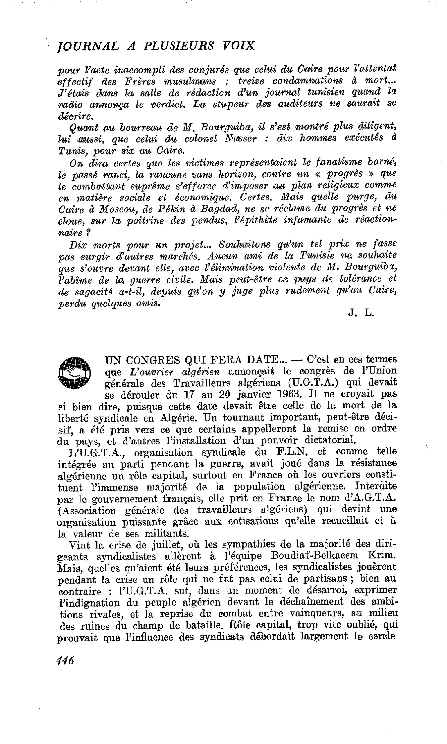 UN CONGRES QUI FERA DATE