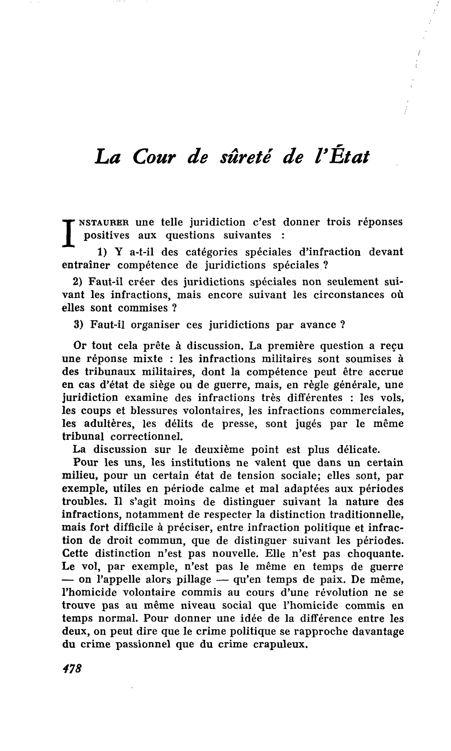 La Cour de sûreté de l’État