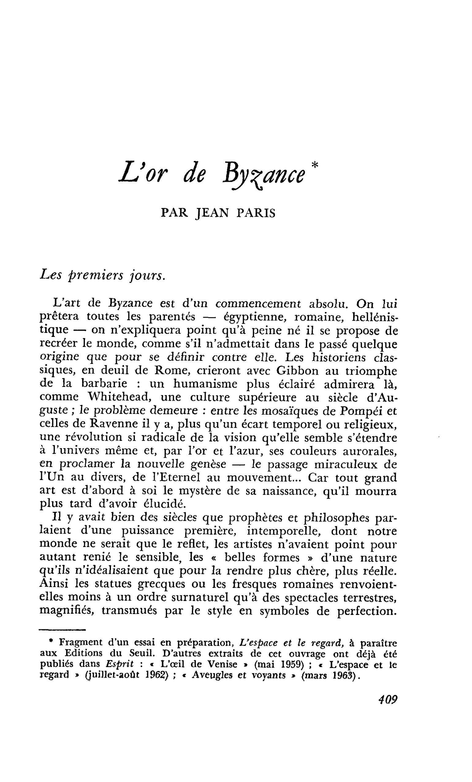 L’or de Byzance