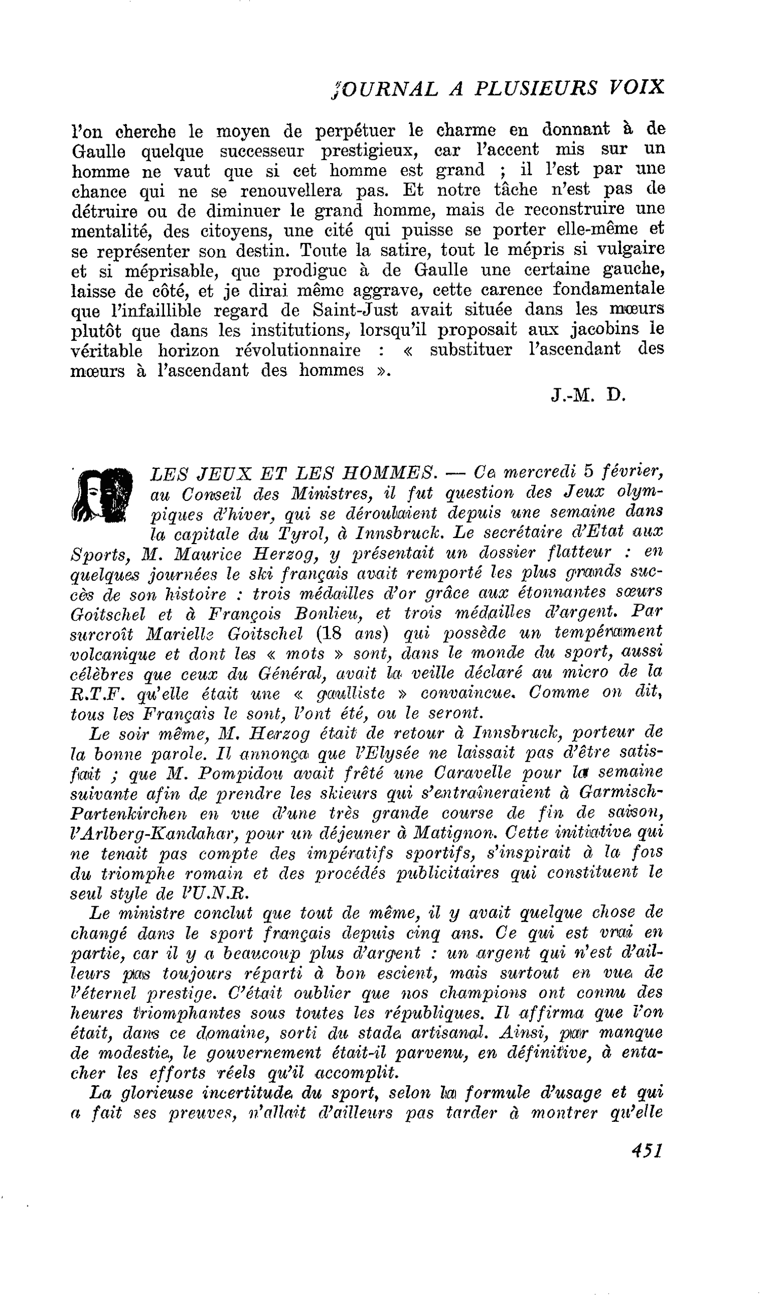 LES JEUX ET LES HOMMES