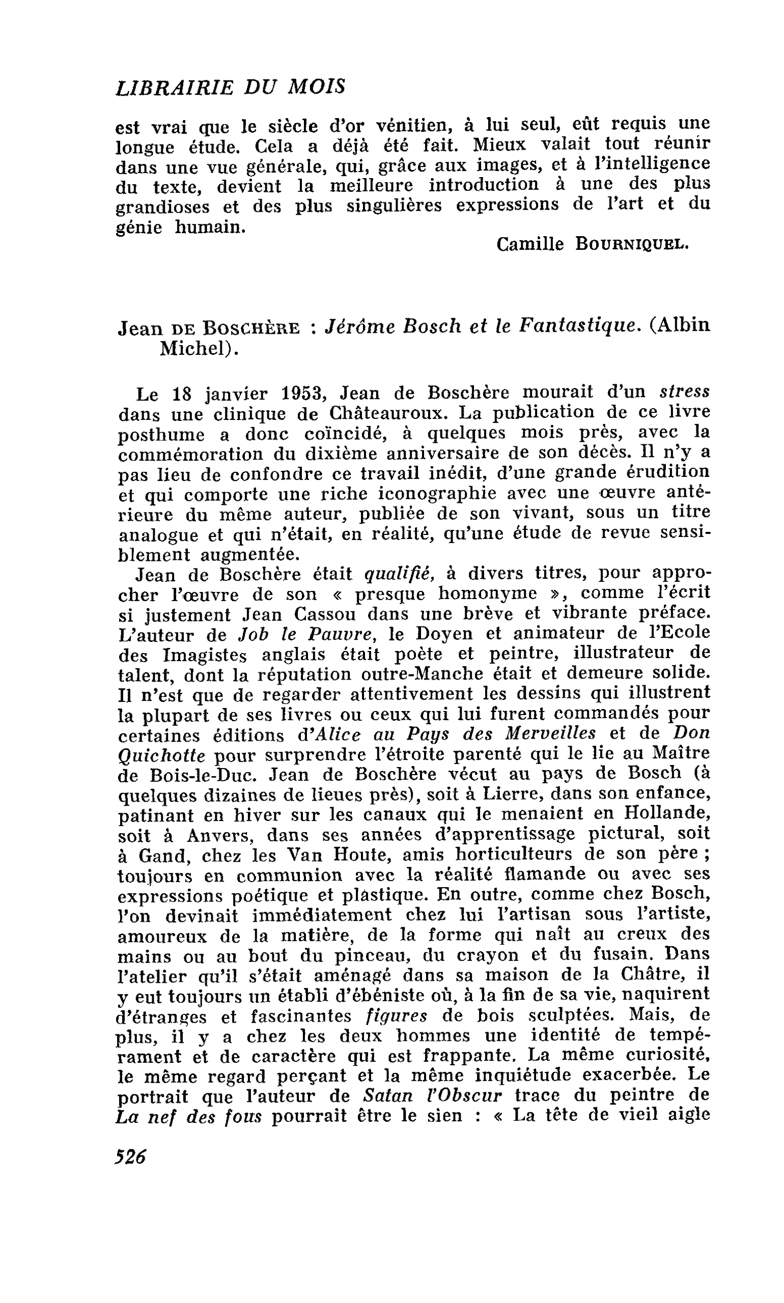 Jean de Boschère : Jérôme Bosch et le Fantastique