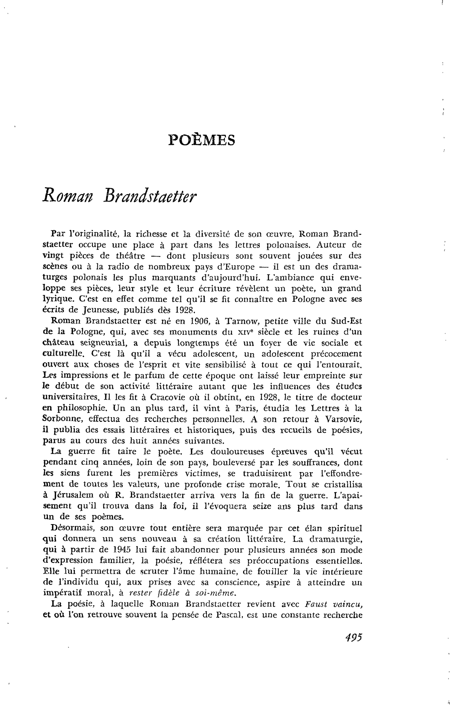 POÈMES