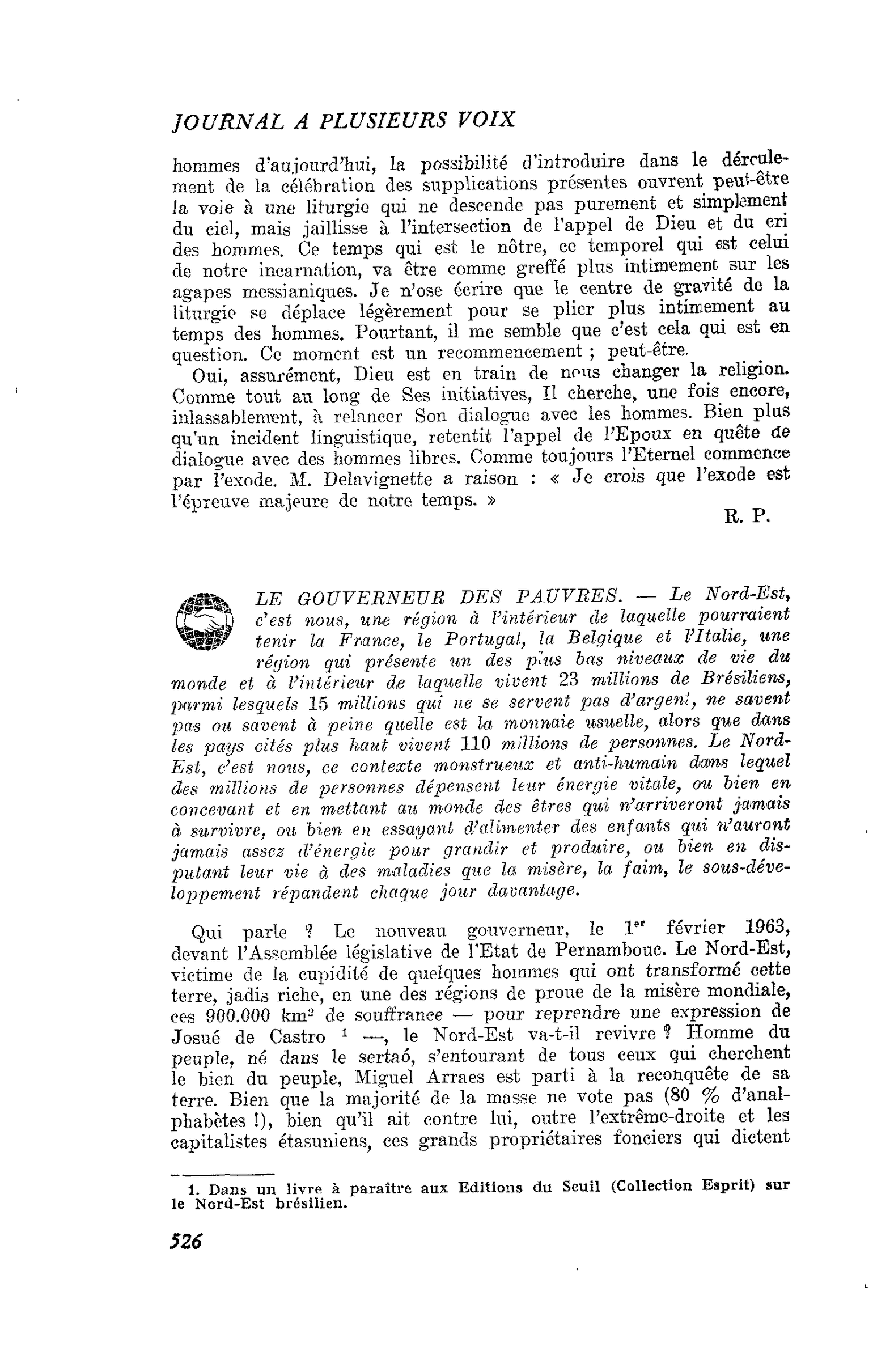 LE GOUVERNEUR DES PAUVRES