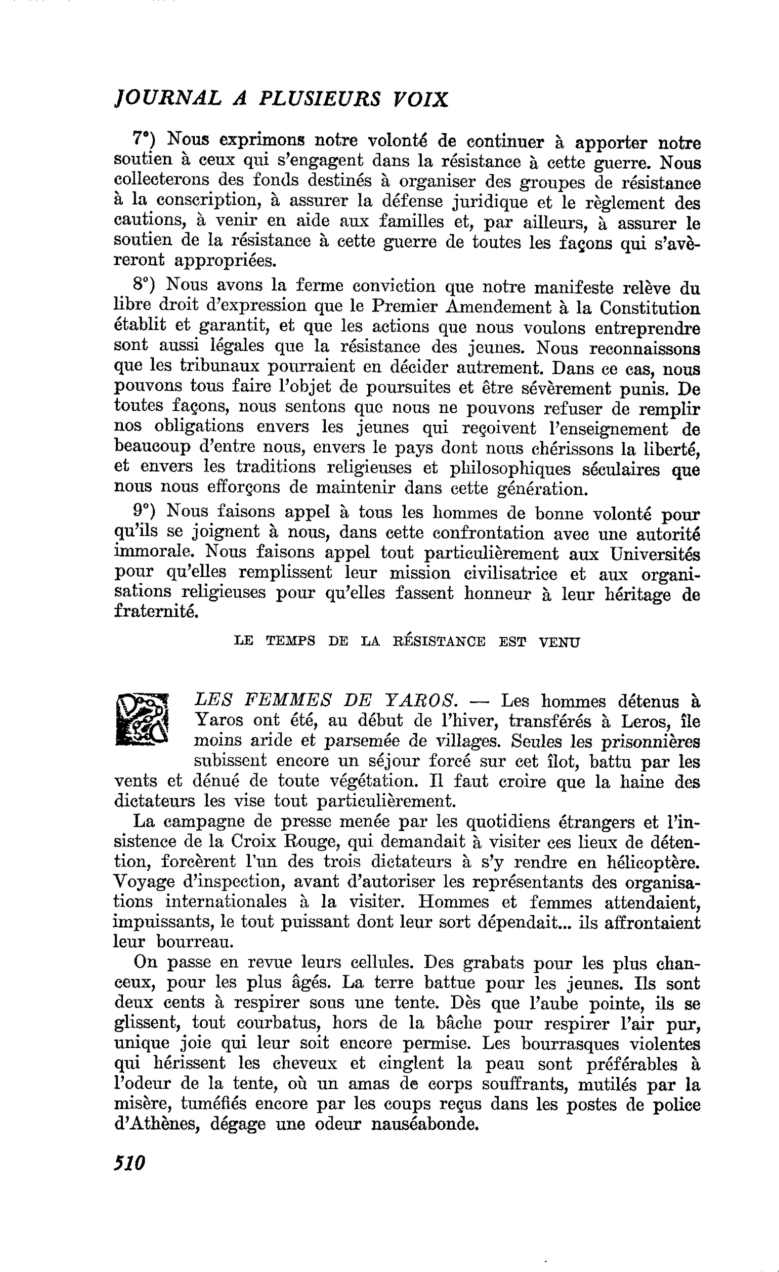 LES FEMMES DE YAROS