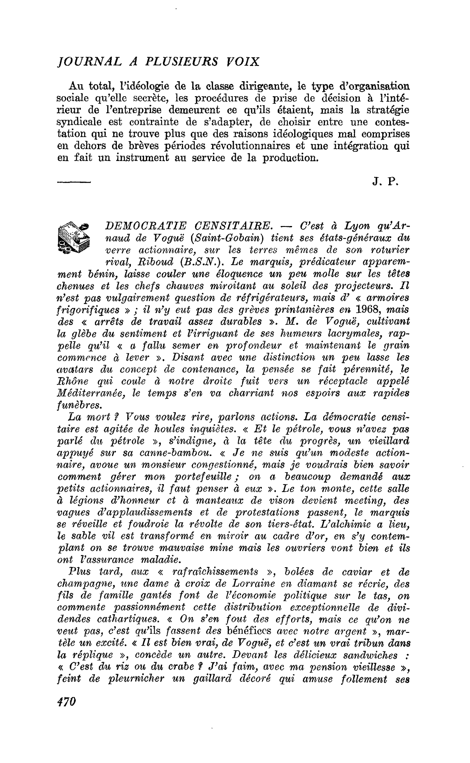 DEMOCRATIE CENSITAIRE