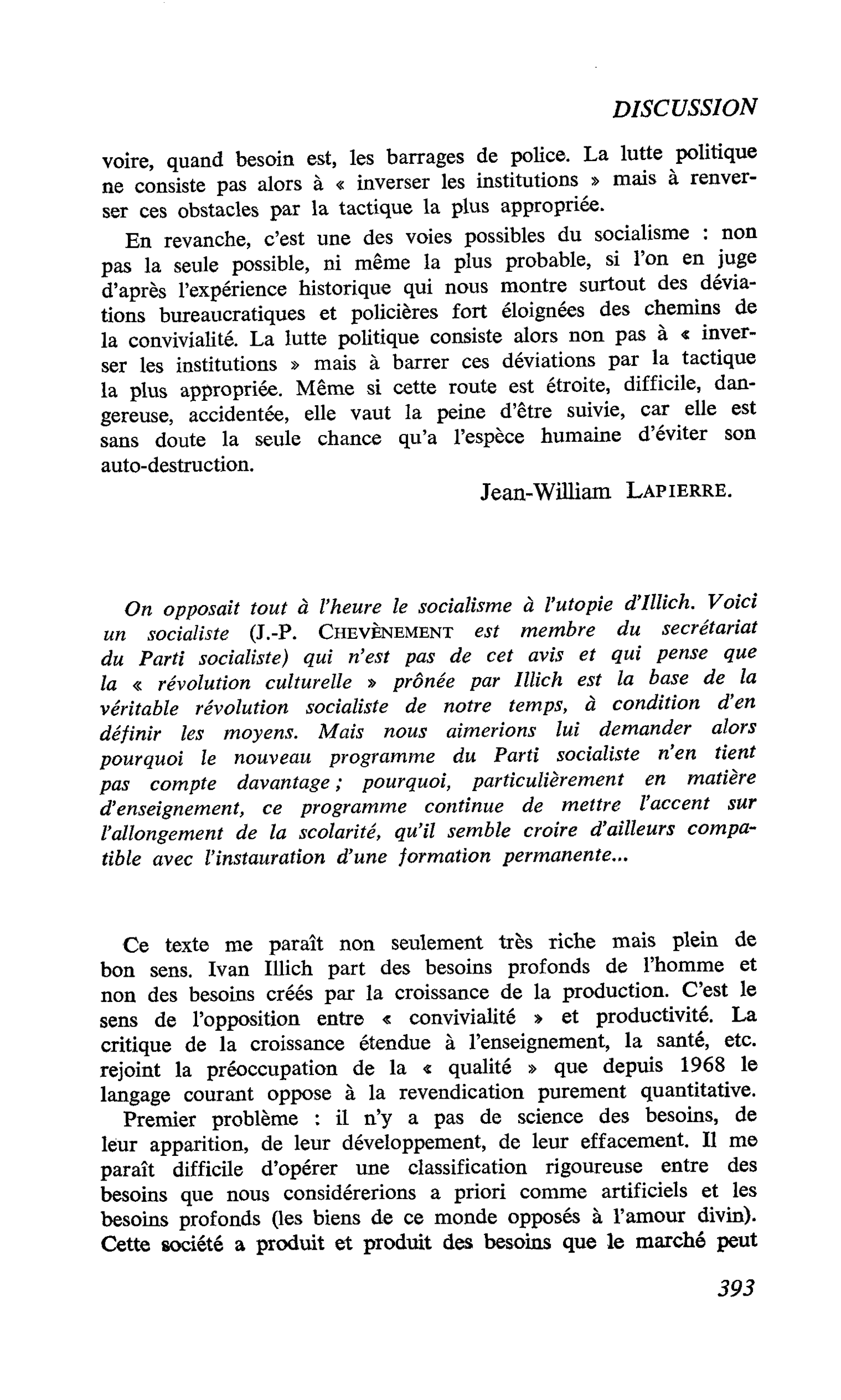 Primauté du politique