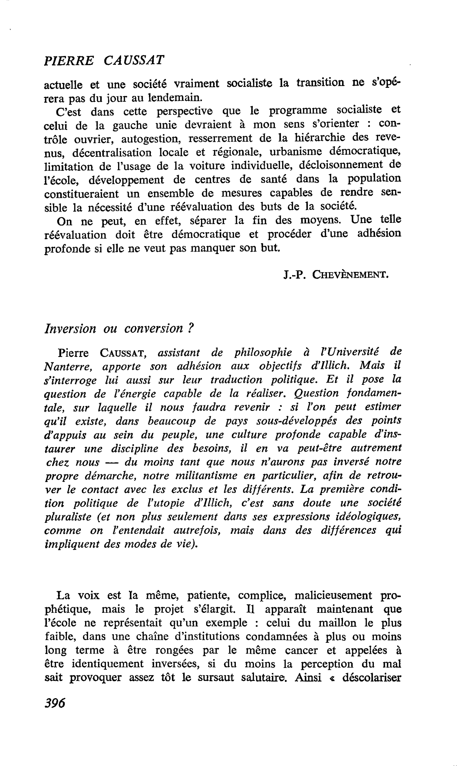Inversion ou conversion?