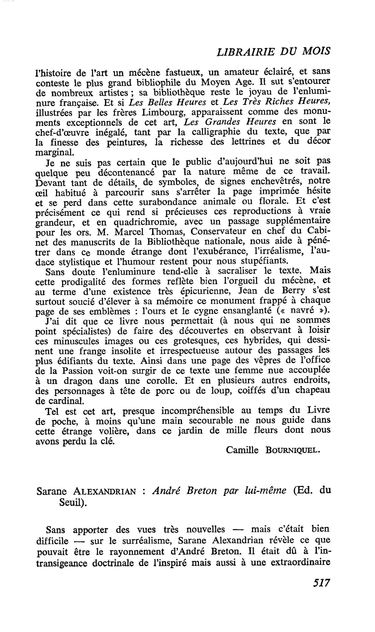 Sarane Alexandrian : André Breton par lui-même
