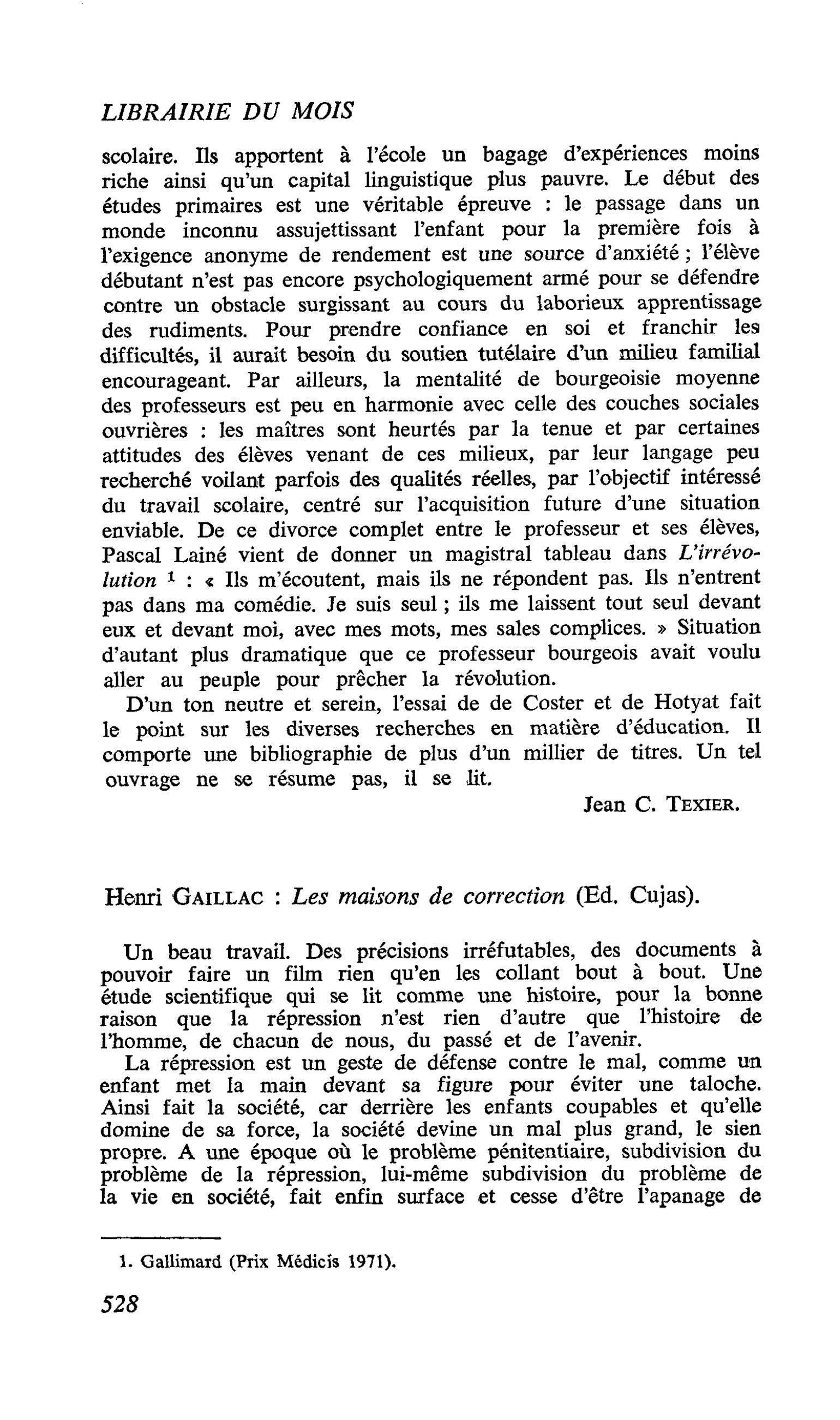 Henri Gaillac : Les maisons de correction