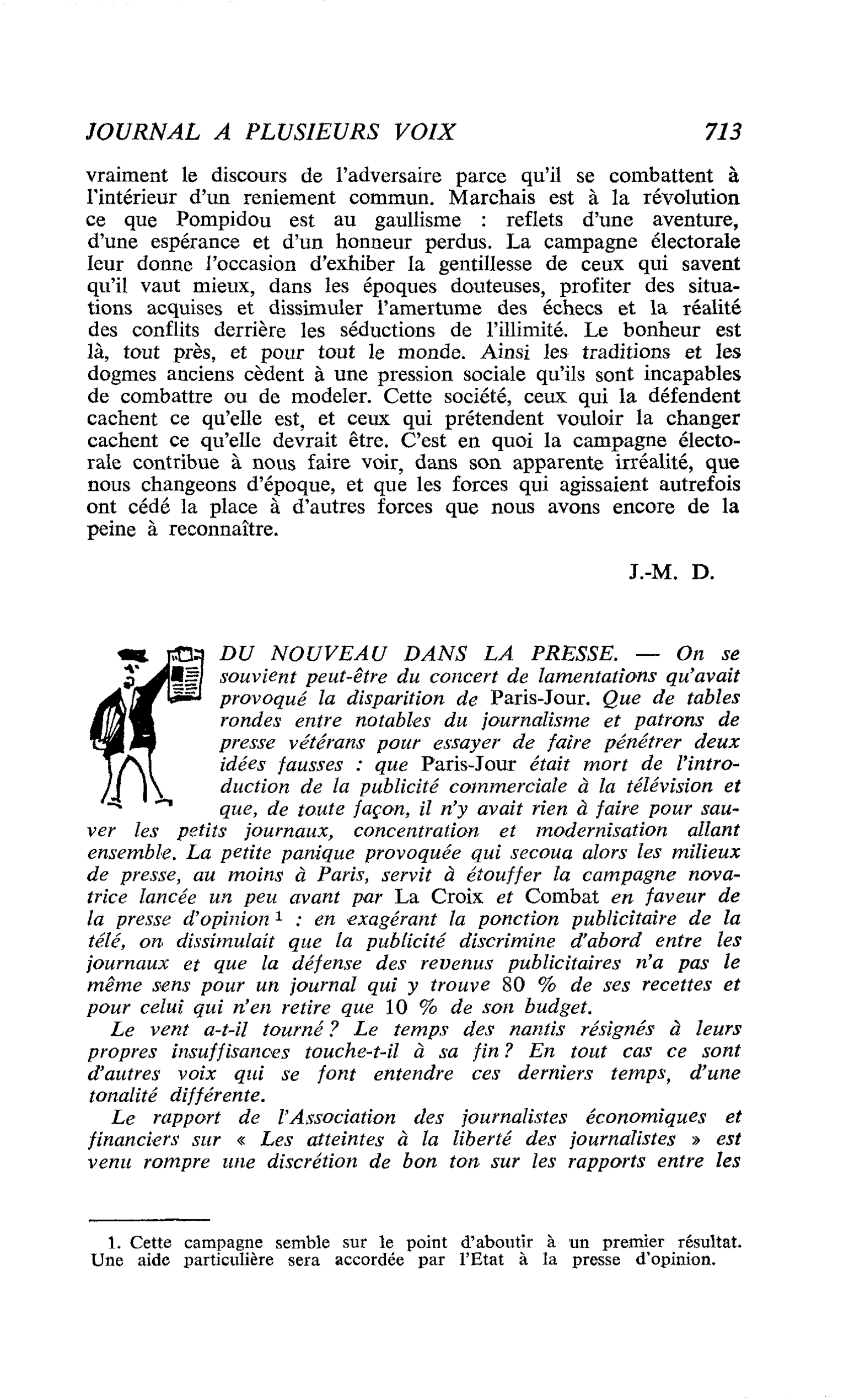 DU NOUVEAU DANS LA PRESSE