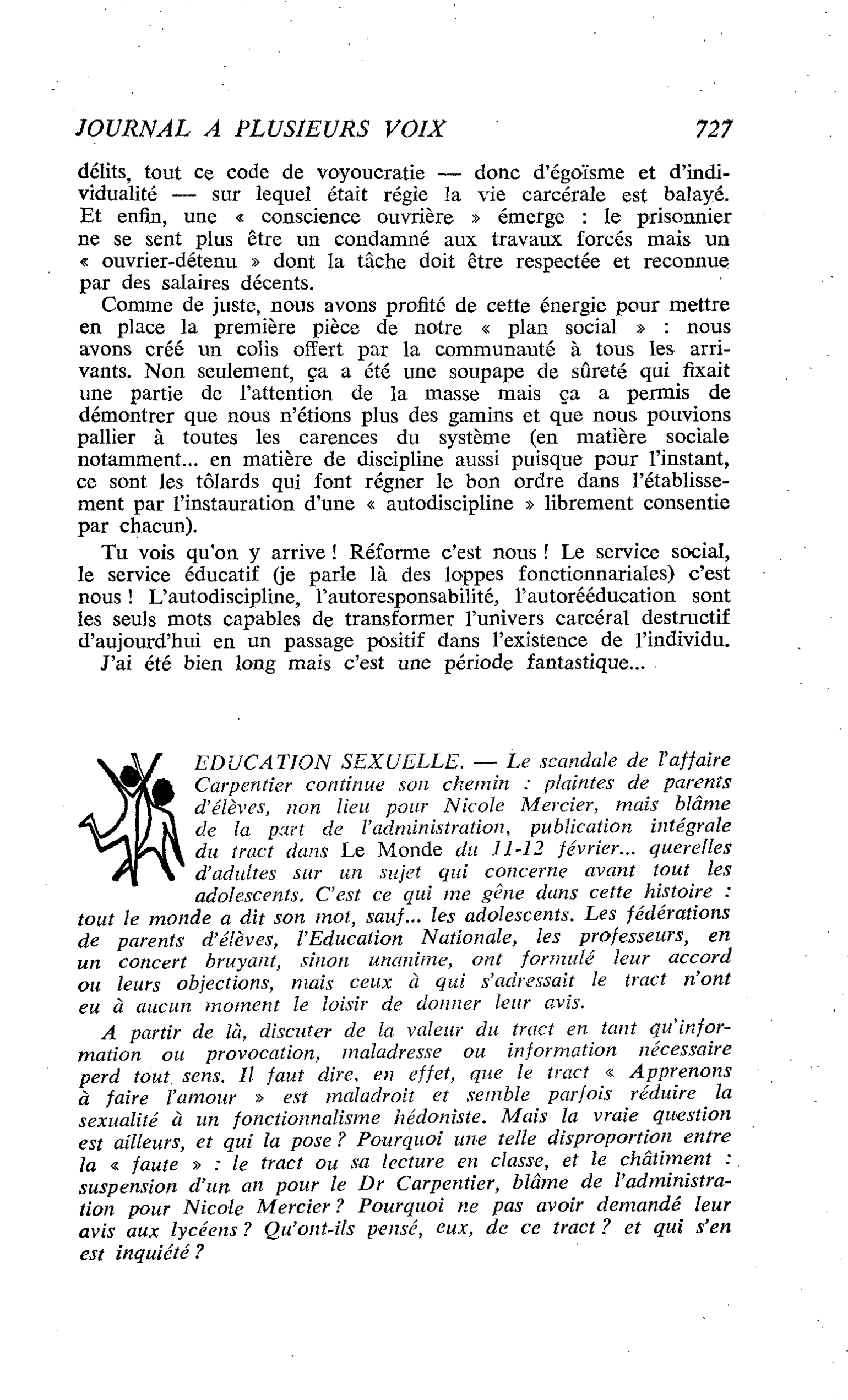 EDUCATION SEXUELLE