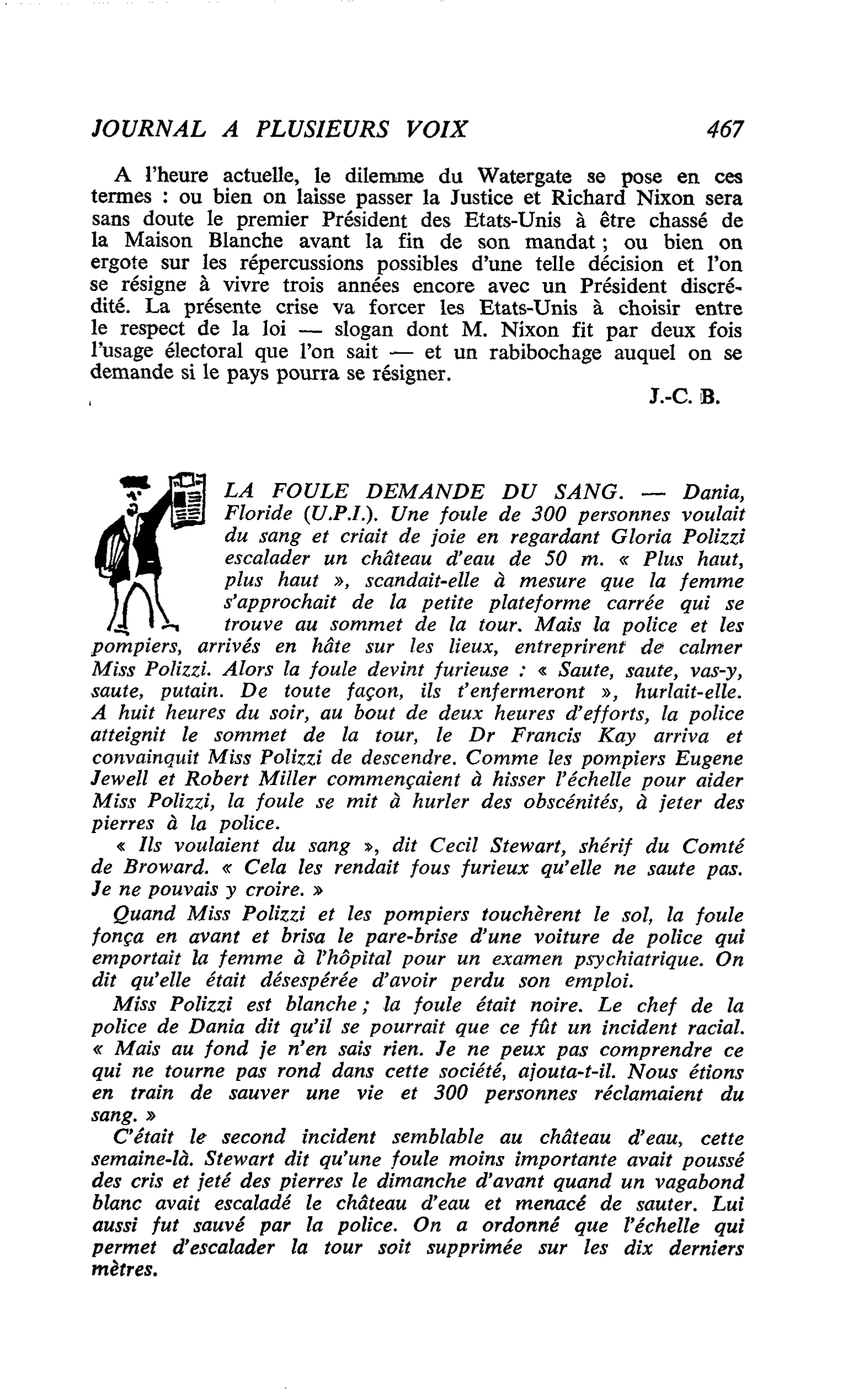 LA FOULE DEMANDE DU SANG
