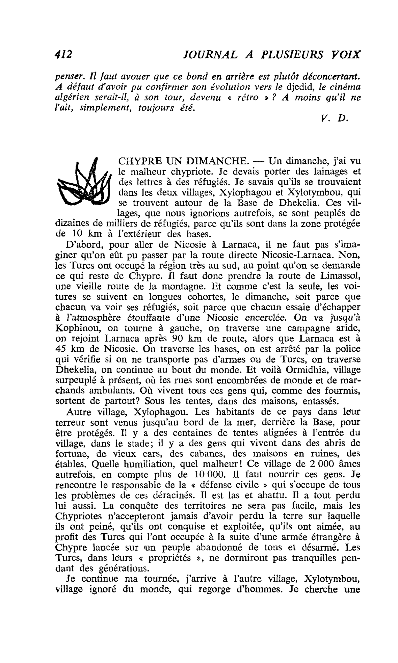 CHYPRE UN DIMANCHE
