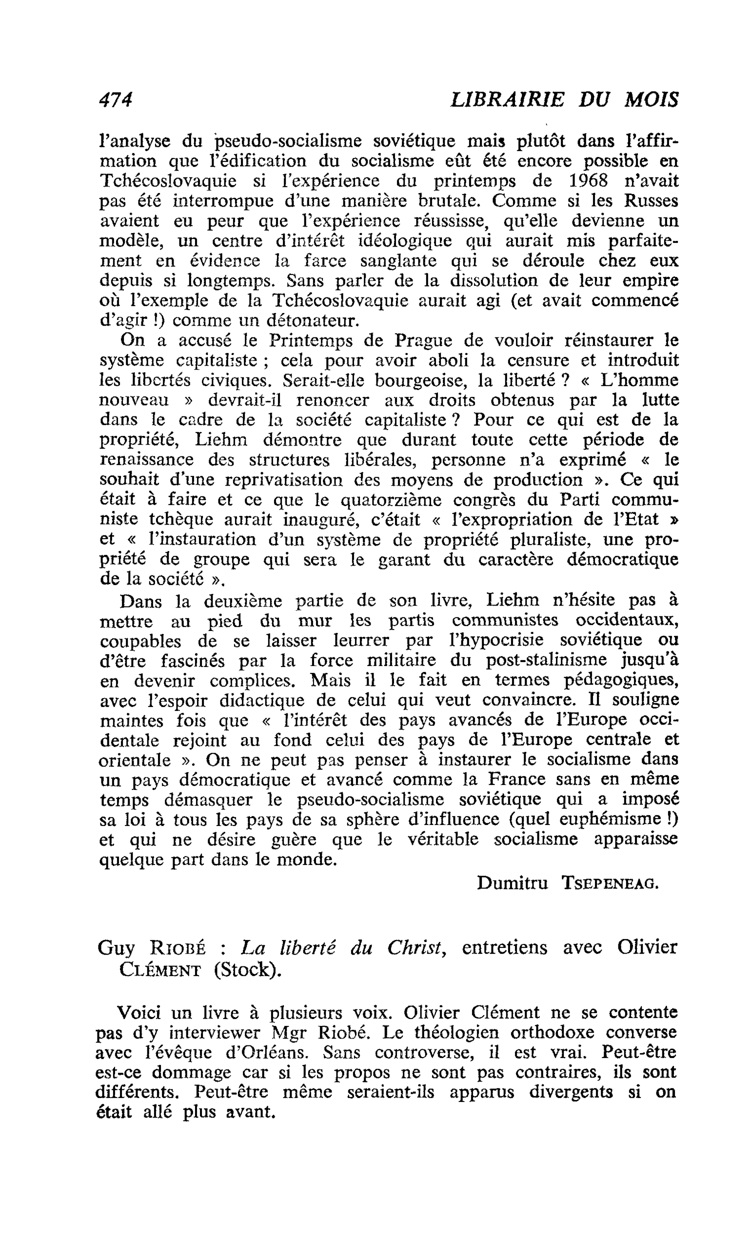 Guy RiobÉ : La liberté du Christ