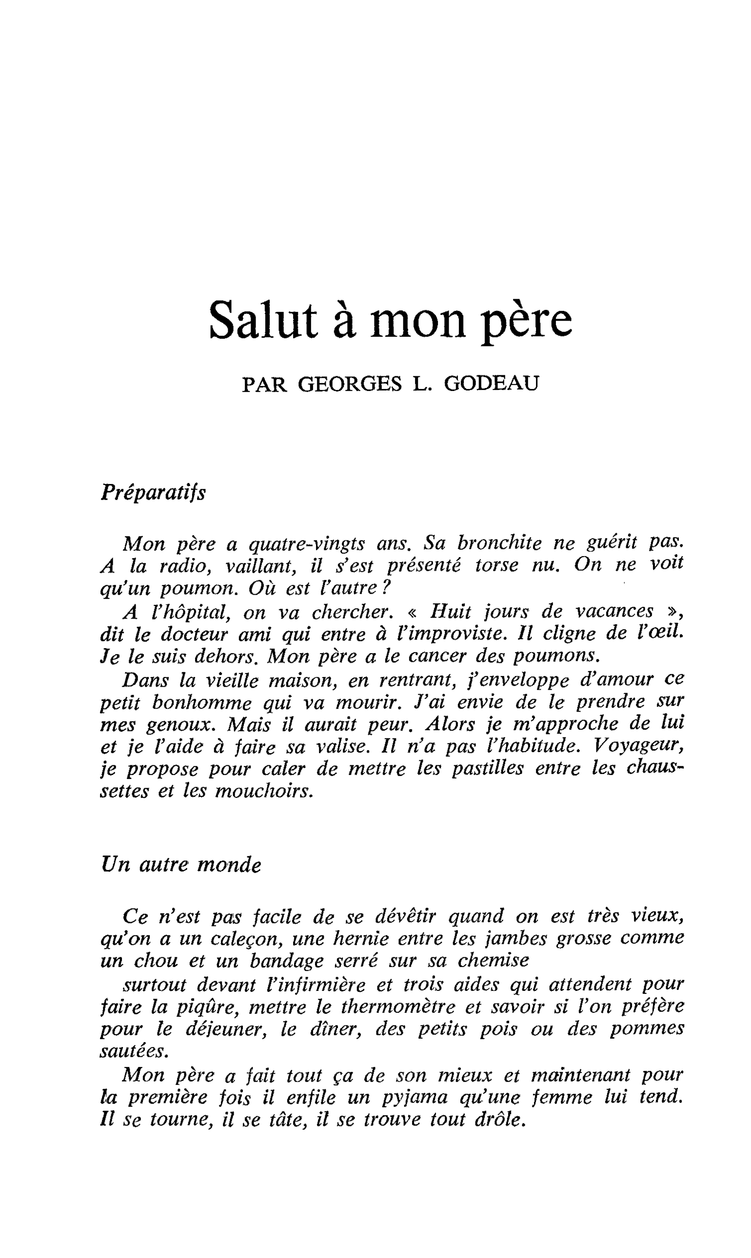 Salut à mon père