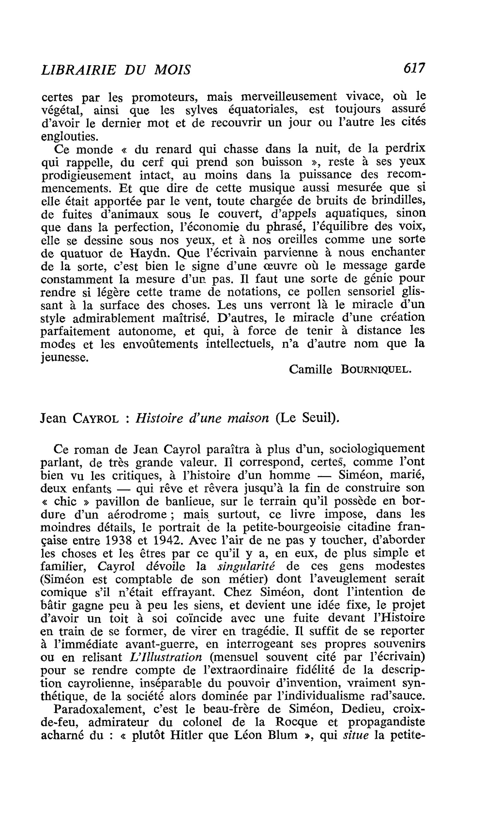 Jean Cayrol : Histoire d’une maison