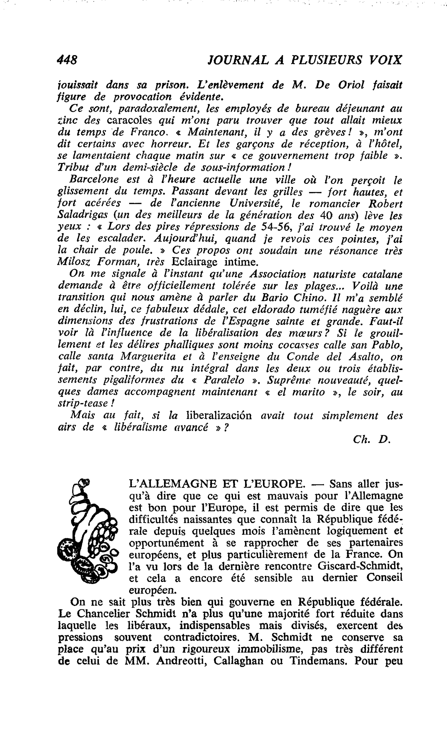 L’ALLEMAGNE ET L’EUROPE
