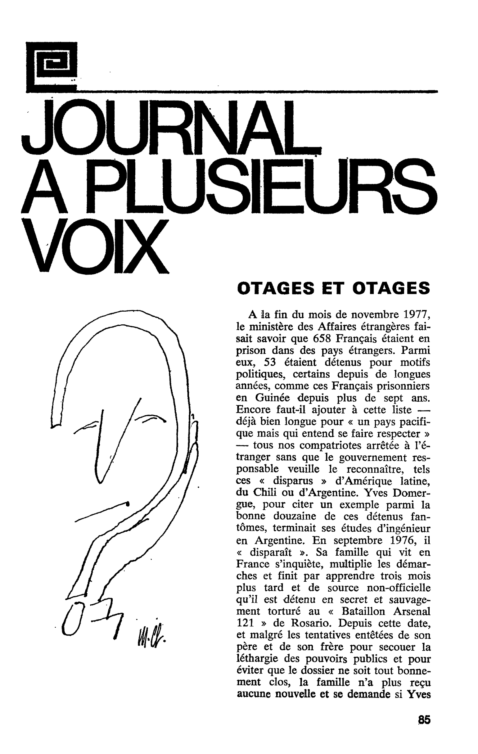 OTAGES ET OTAGES