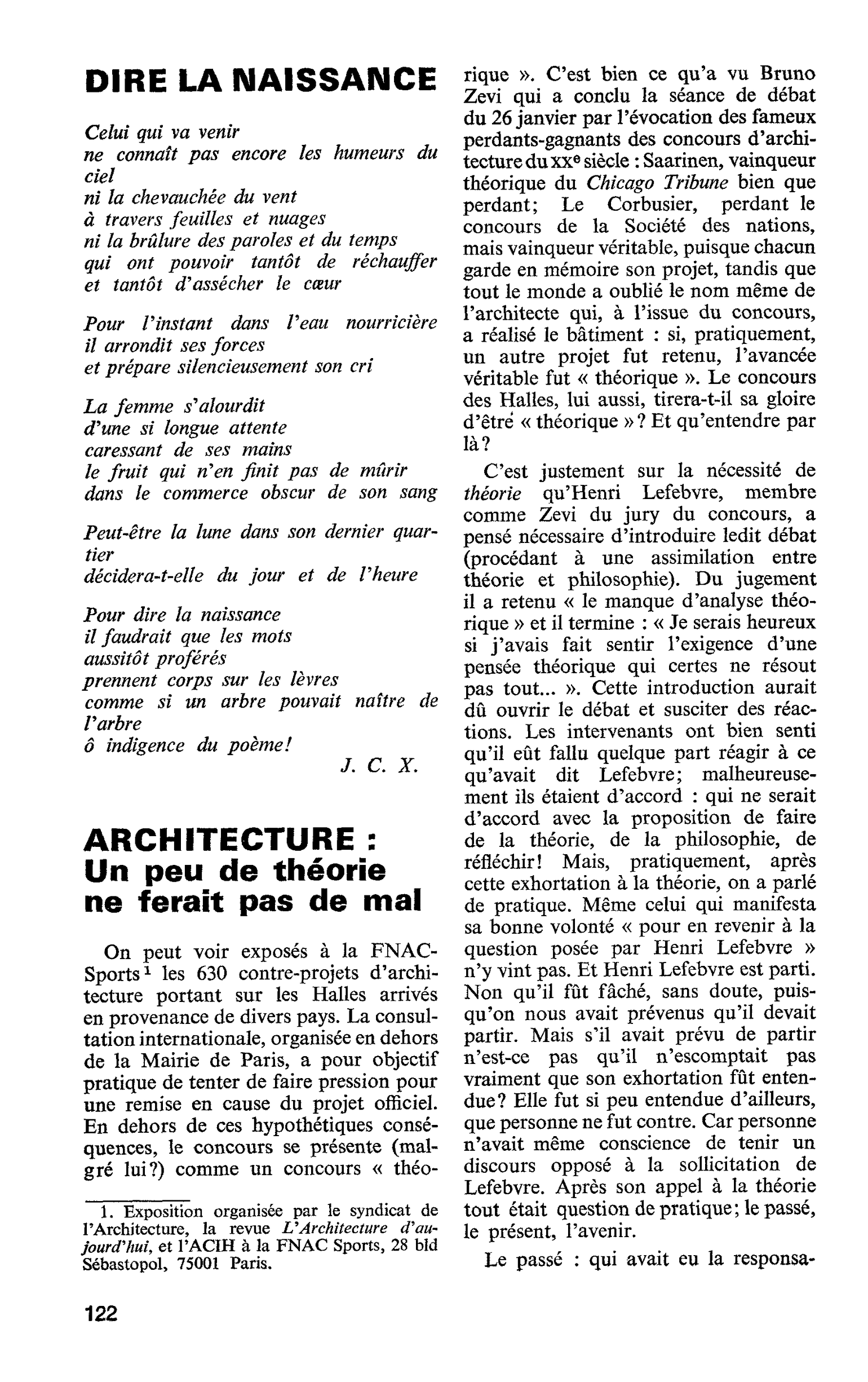ARCHITECTURE : Un peu de théorie ne ferait pas de mal