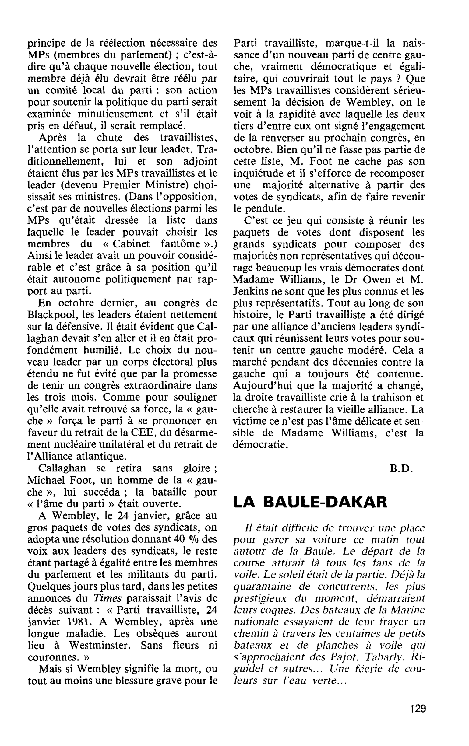 LA BAULE-DAKAR