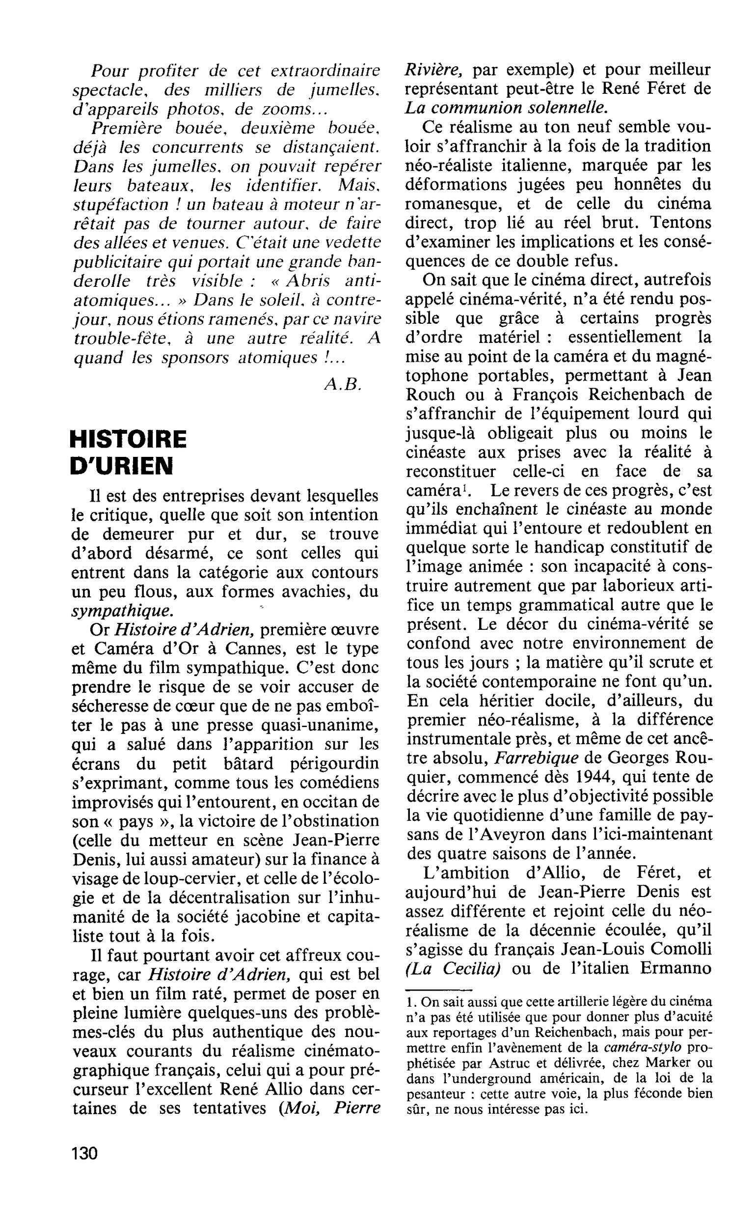 HISTOIRE D’URIEN
