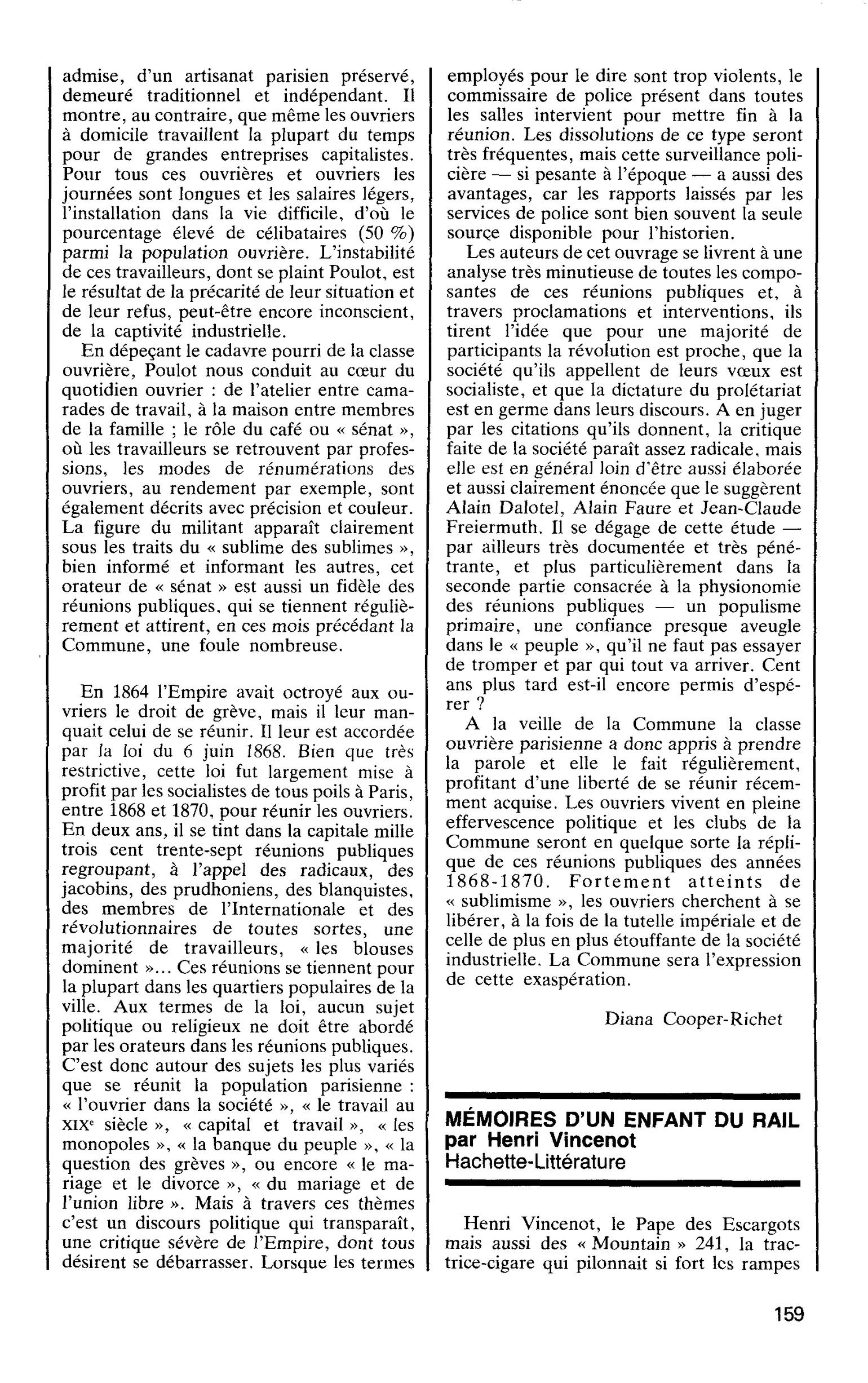 MEMOIRES D’UN ENFANT DU RAIL par Henri Vincenot
